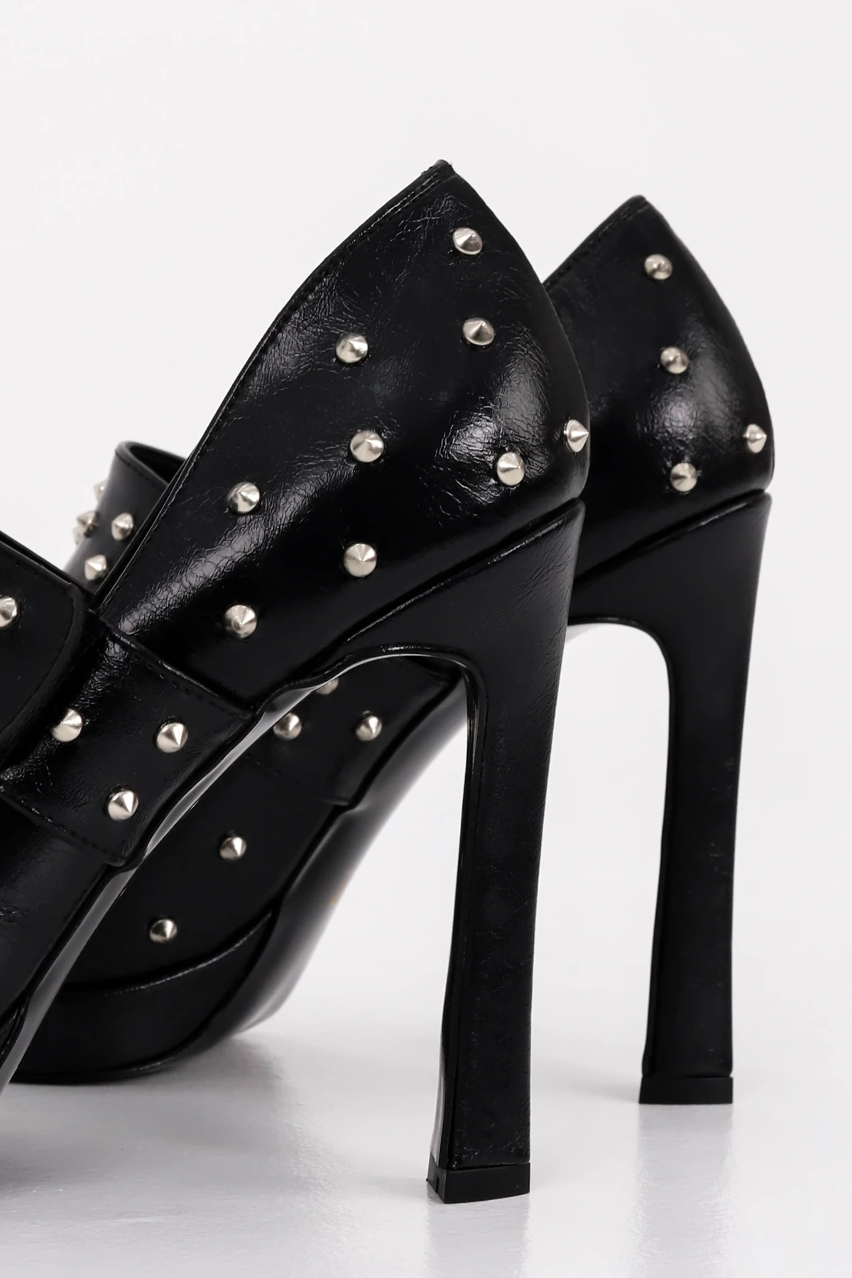 RSD 6020 Troklu İnce Topuk Stiletto - SİYAH