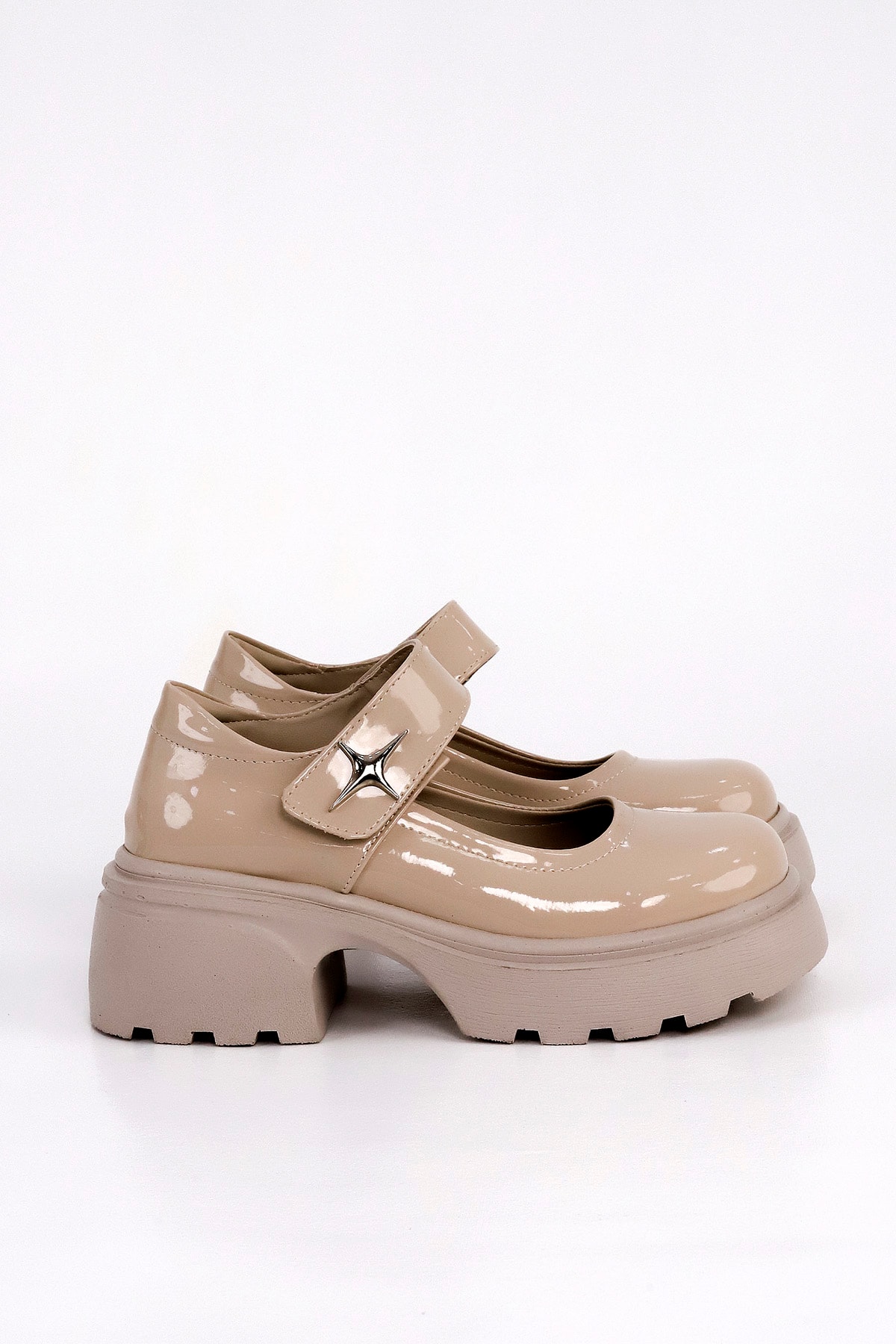 DM 2800 Yüksek Tabanlı Metal Toka Detaylı Loafer