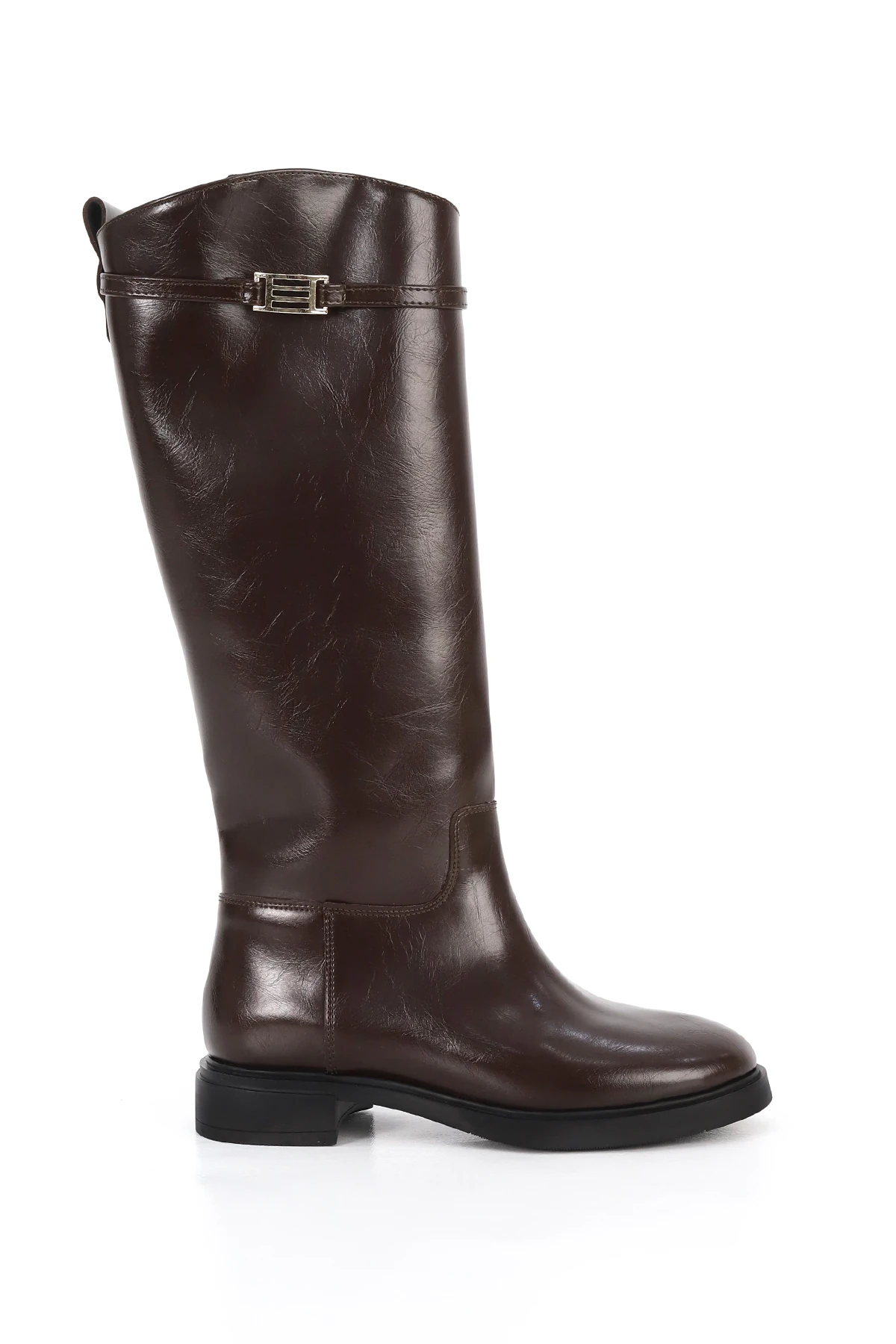 BTBRO-09 Düz Tabanlı Fermuarsız Çizme