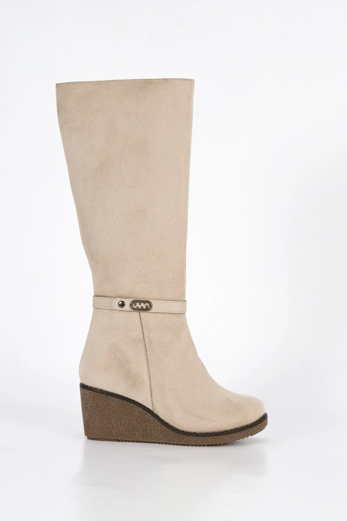 BTDLC 100 Dolgu Tabanlı Toka Detaylı Diz Altı Çizme