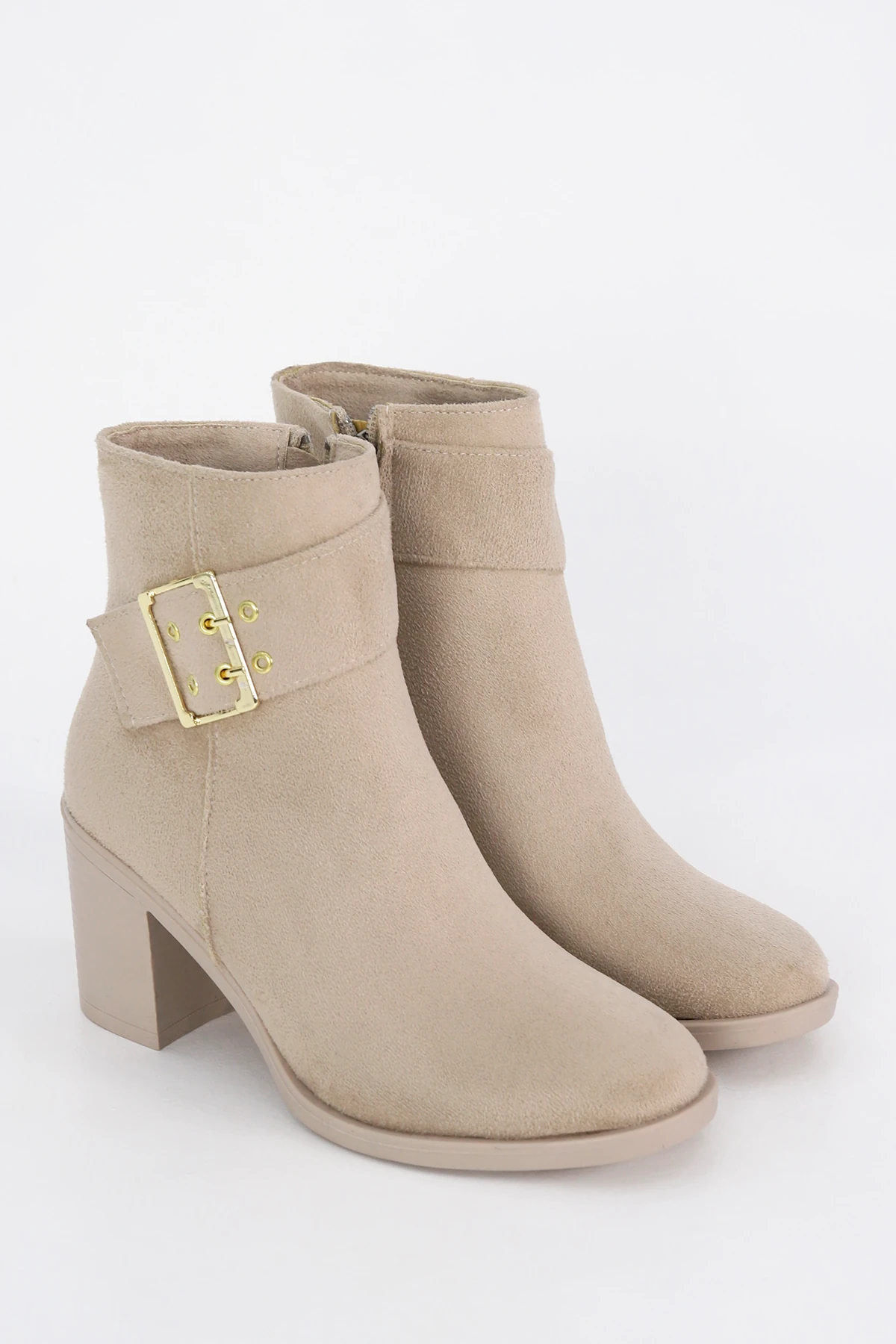 BLN SYB408 Toka Detaylı Yüksek Topuklu Bot