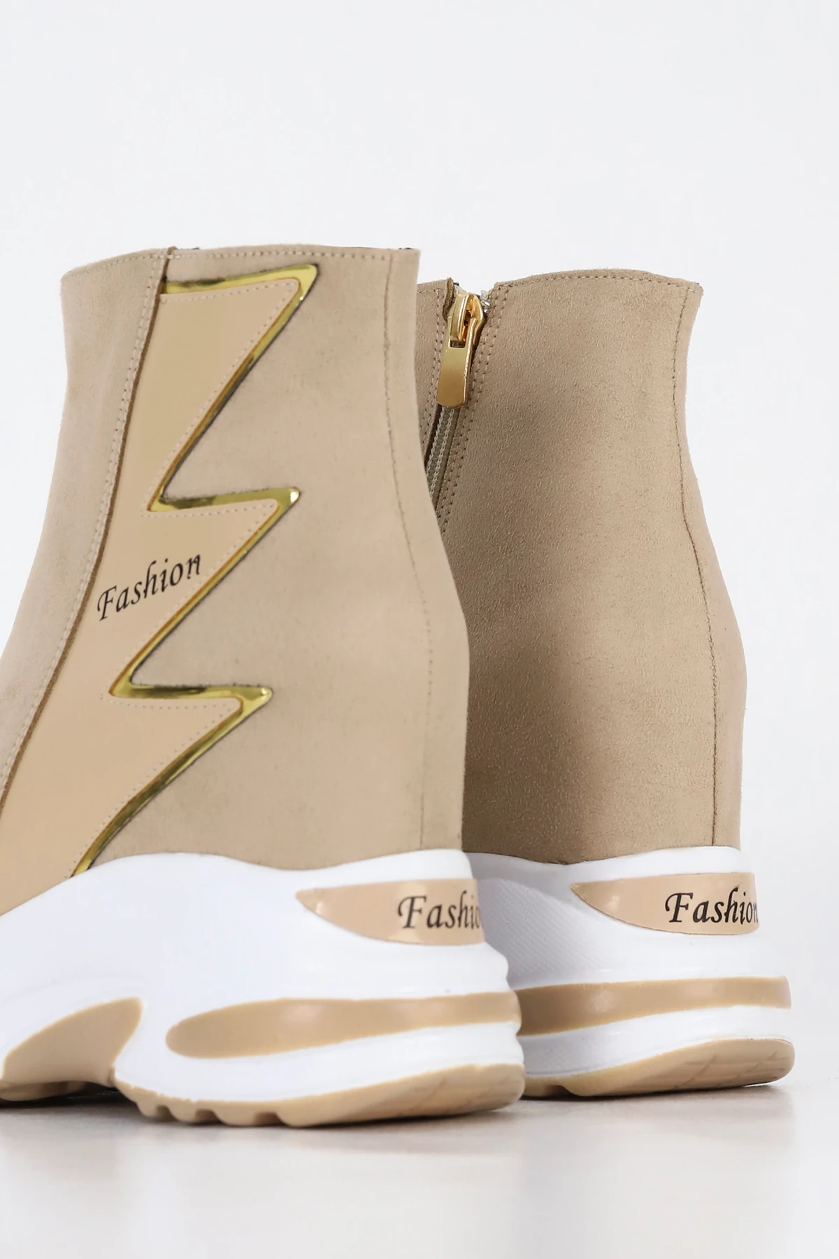 RG 002 Fashion Gizli Ökçeli Tabanlı Yarım Bot