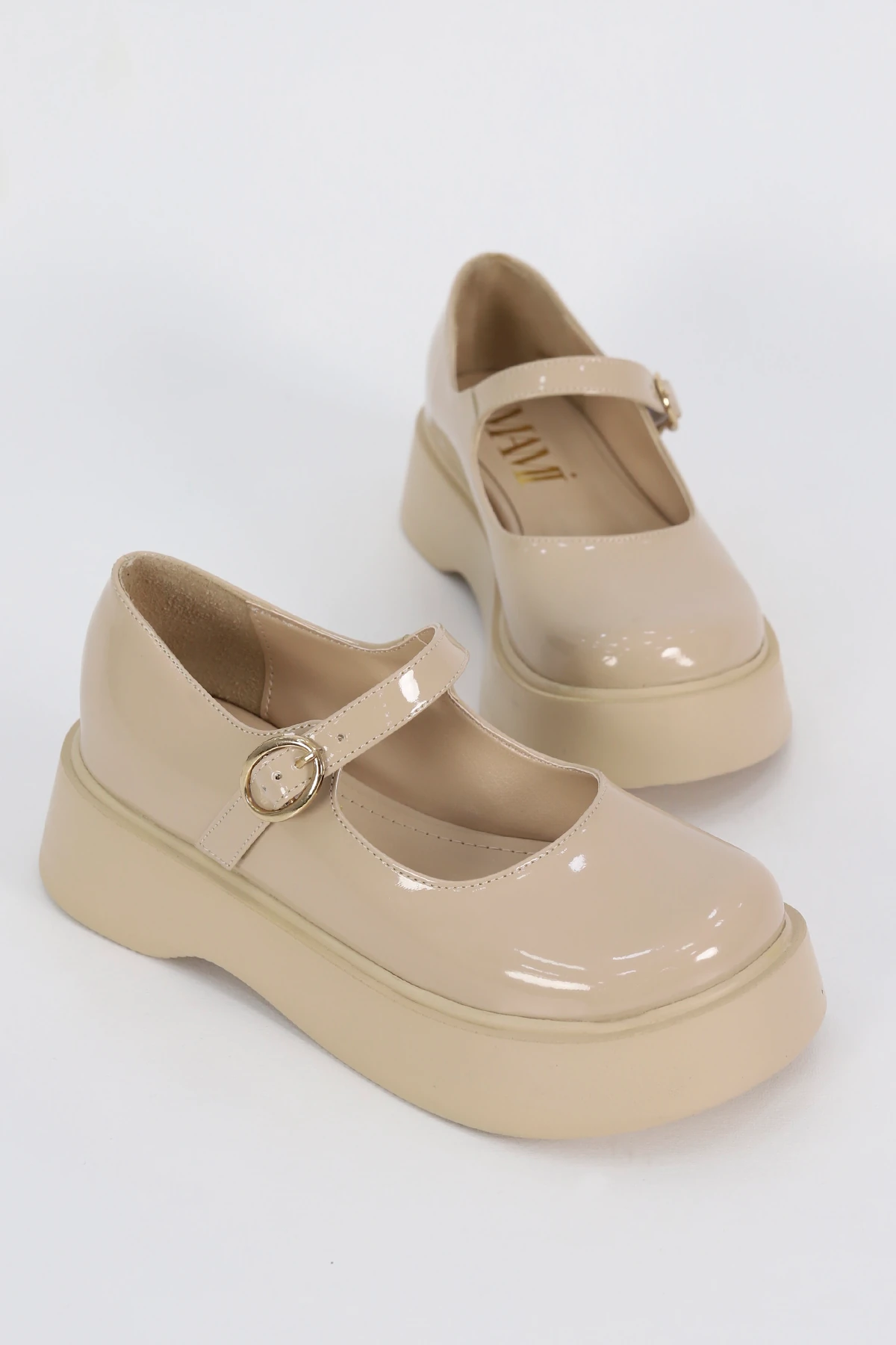 SM 4022 Baretli Toka Detaylı Tabanlı Loafer - TEN RUGAN