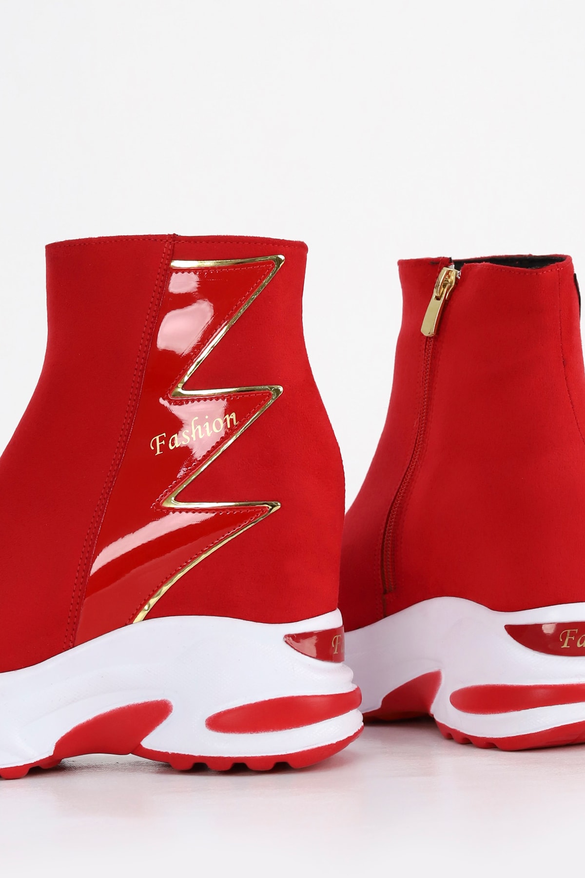 RG 002 Fashion Gizli Ökçeli Tabanlı Yarım Bot