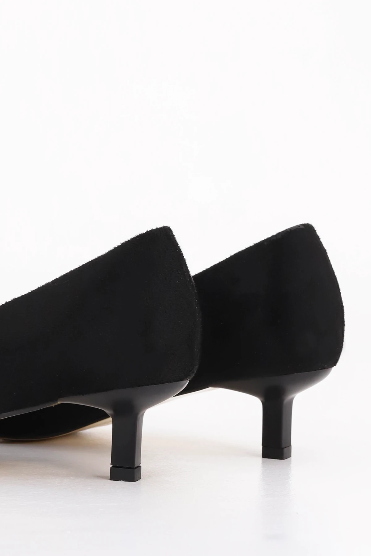 CNG A903 Fındık Topuklu Stiletto - SİYAH SUET