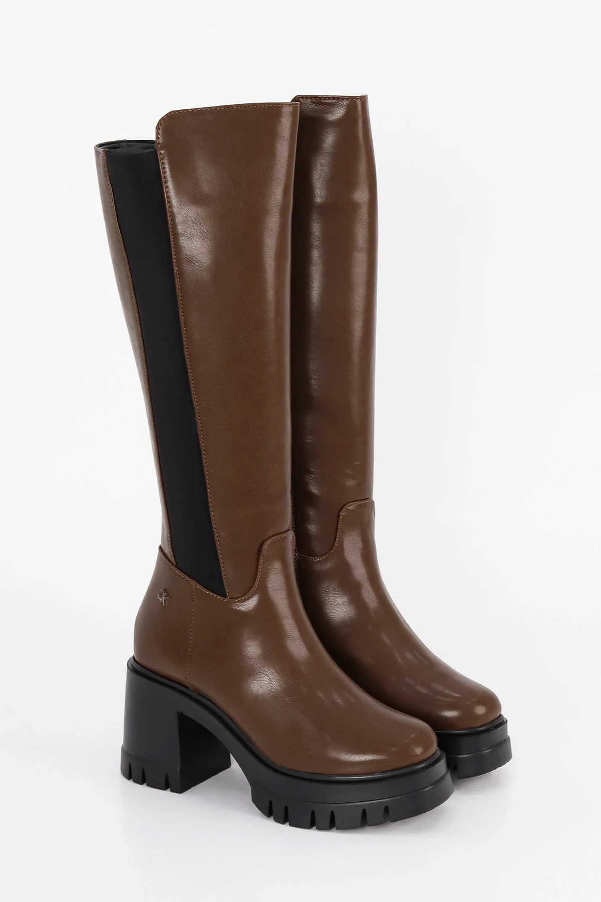 BT900 Arka Streç Kumaş Diz Altı Çizme