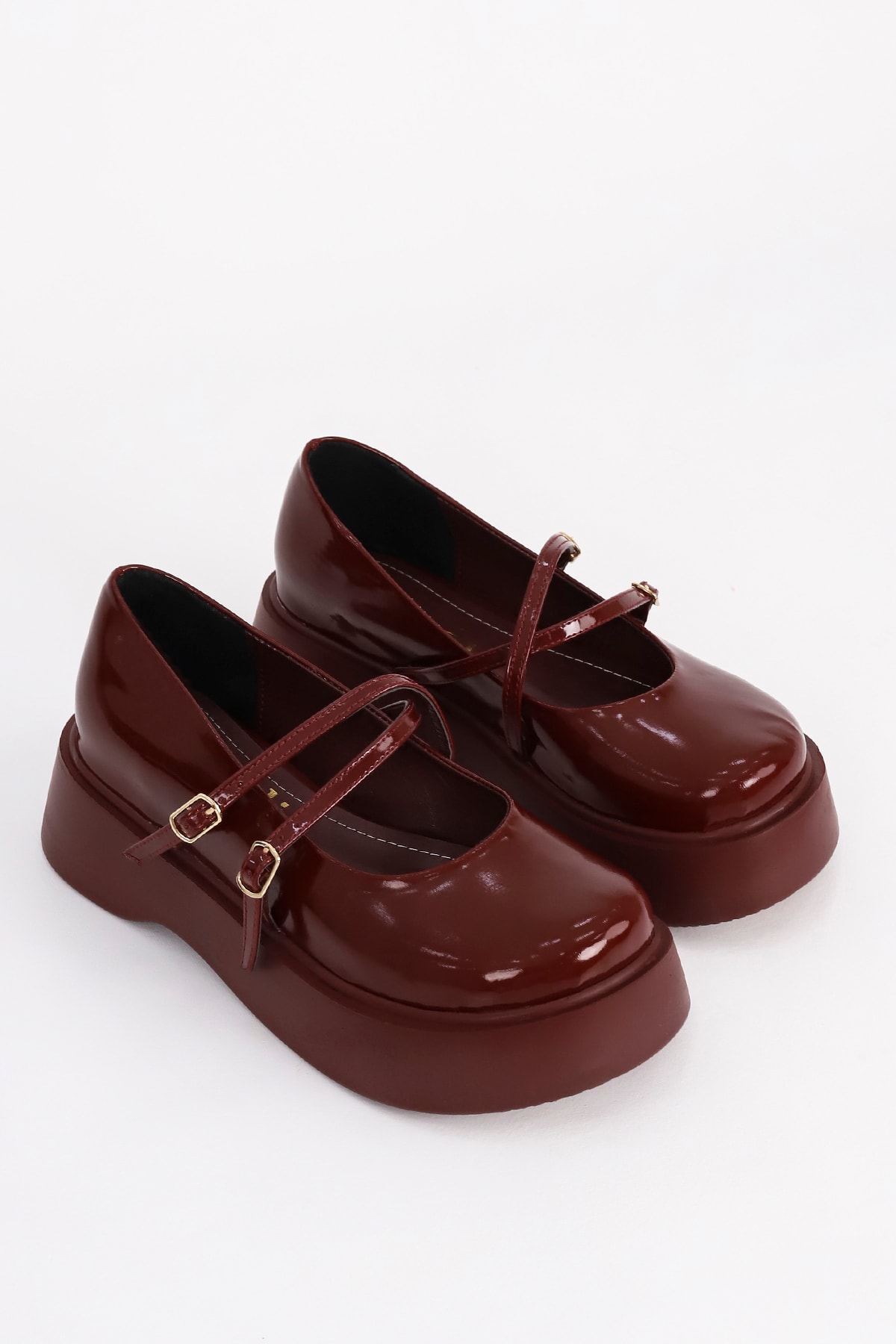 SM 4021 Baretli Kalın Taban Loafer