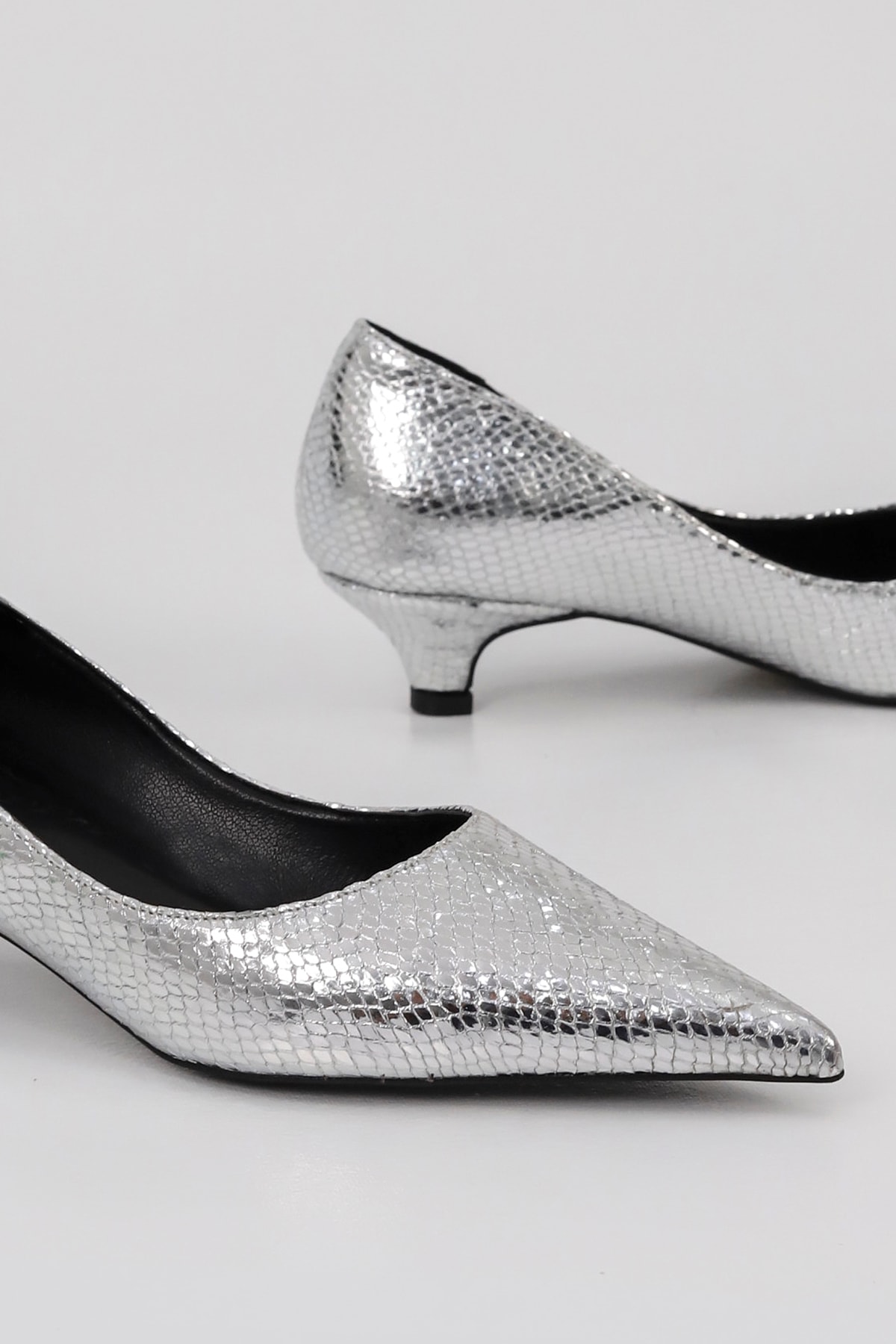 RSD 165 Fındık Topuk Stiletto - GÜMÜŞ