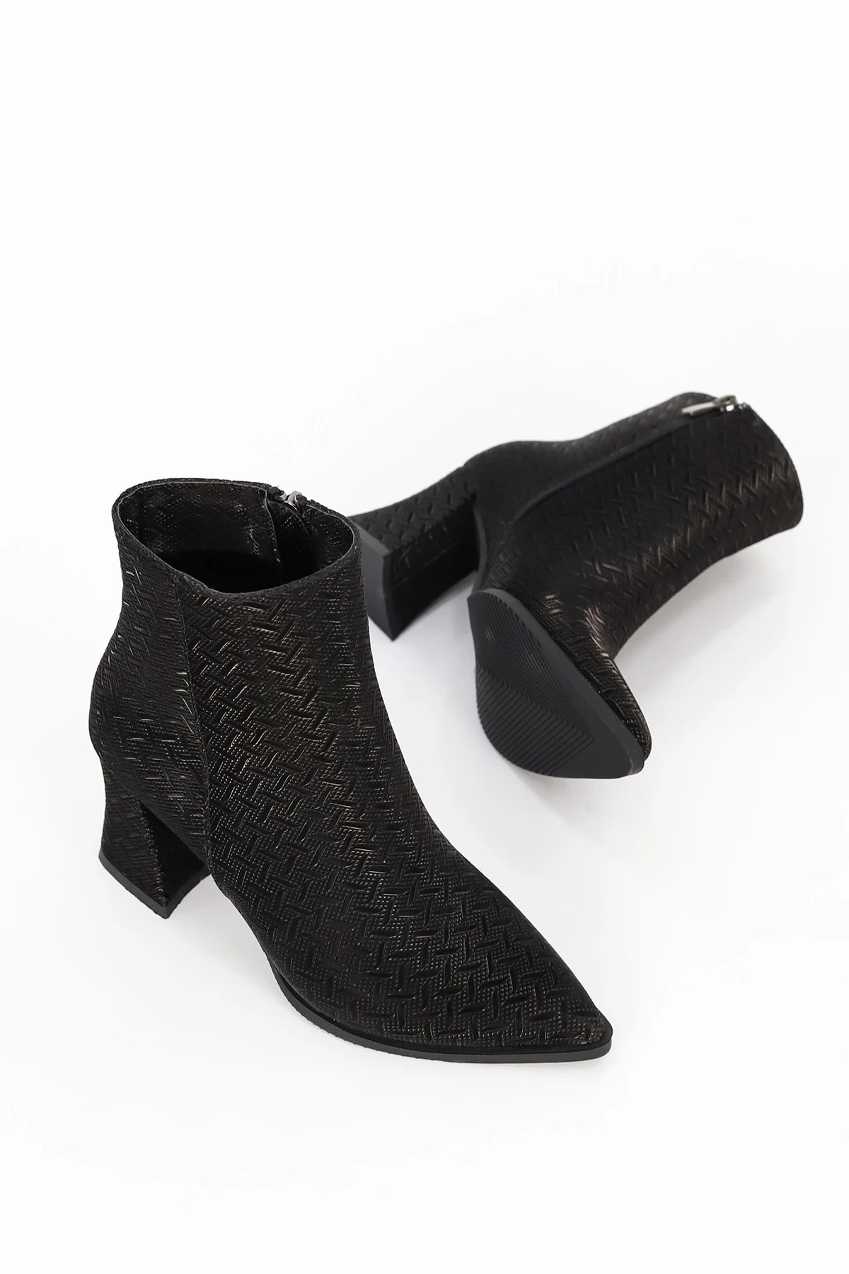 ED 209 Baskılı Deri Kısa Bot