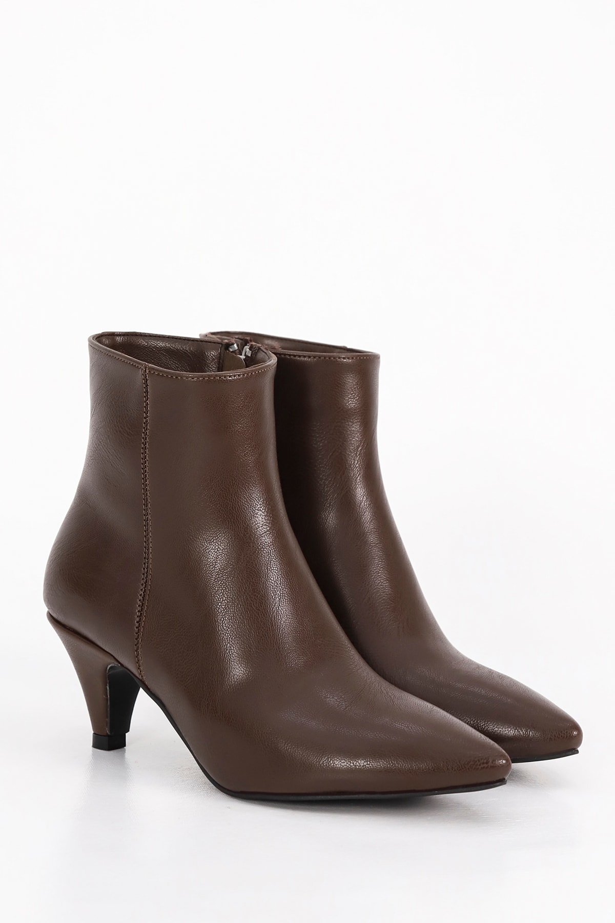 CNG A100 Fermuarlı Fınıdık Topuklu Bot