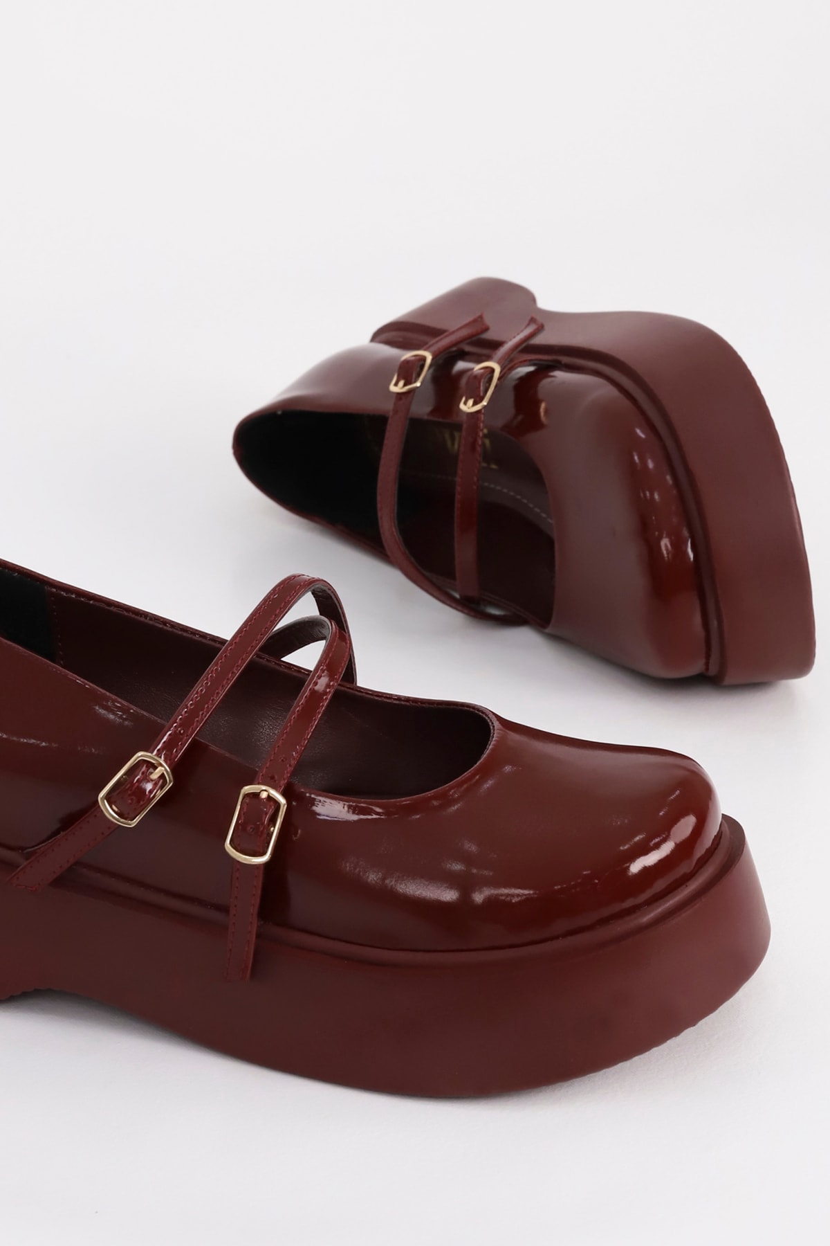 SM 4021 Baretli Kalın Taban Loafer