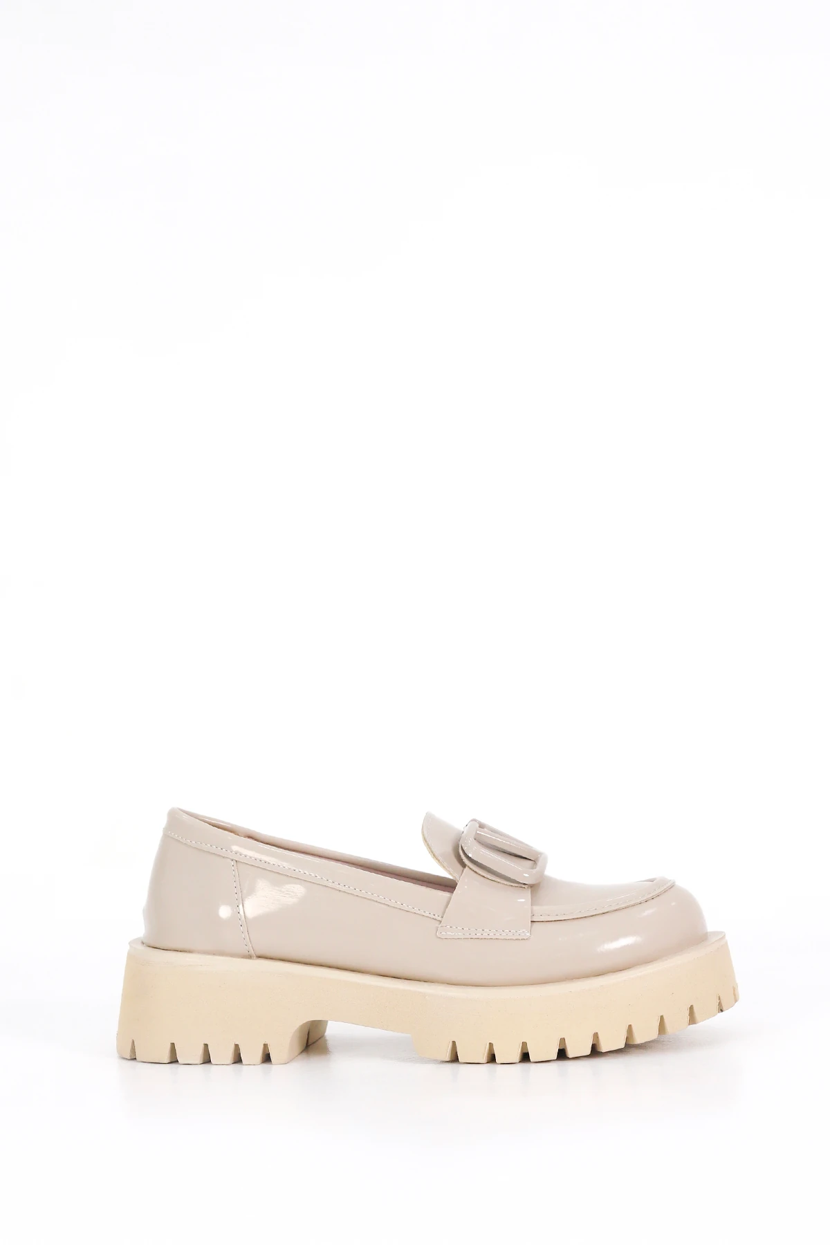 MSN 505 Yüksek Tabanlı Toka Detaylı Loafer