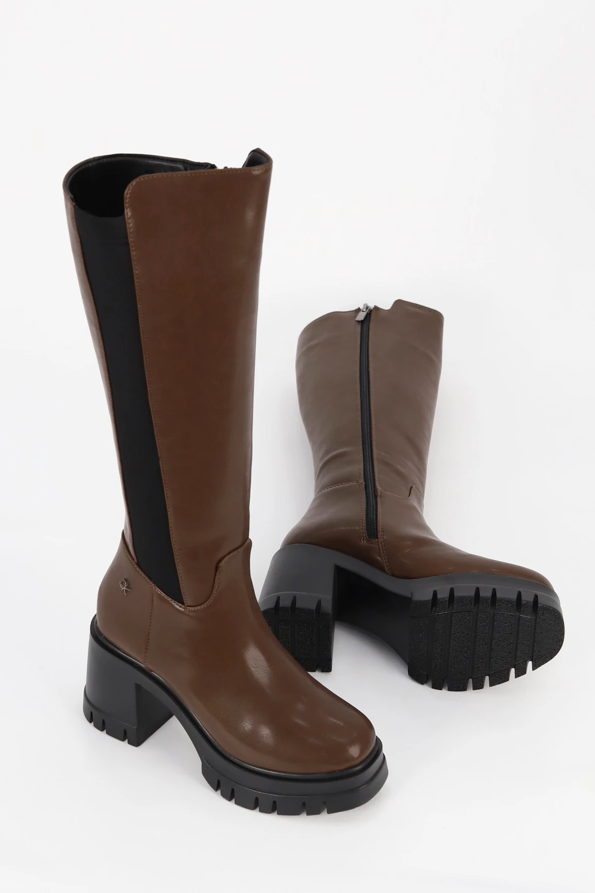 BT900 Arka Streç Kumaş Diz Altı Çizme