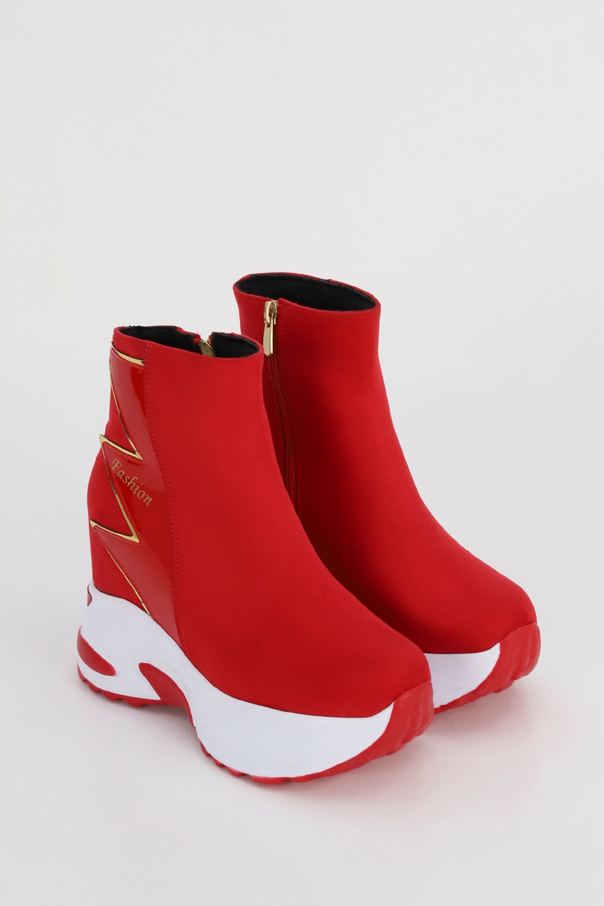 RG 002 Fashion Gizli Ökçeli Tabanlı Yarım Bot