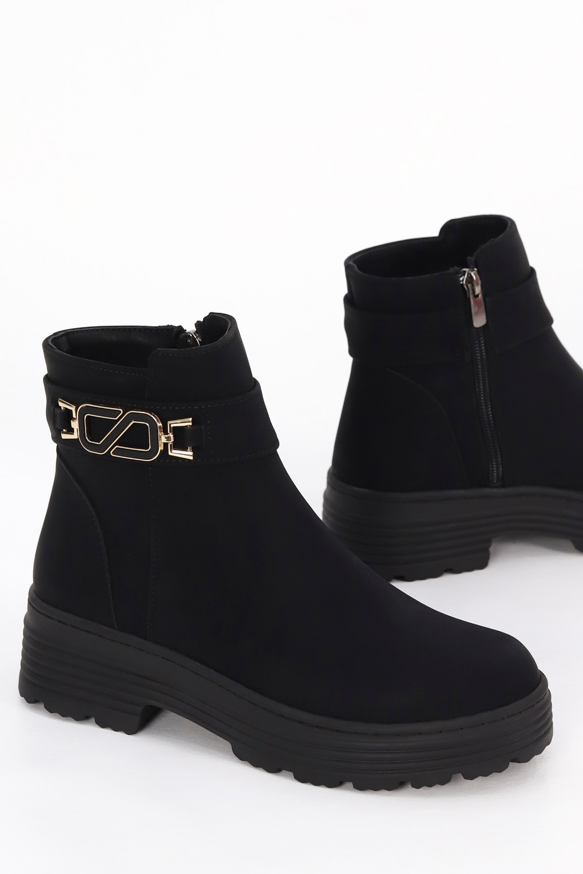 BLN S265 Düz Termo Taban Yan Toka Detay Yarım Bot