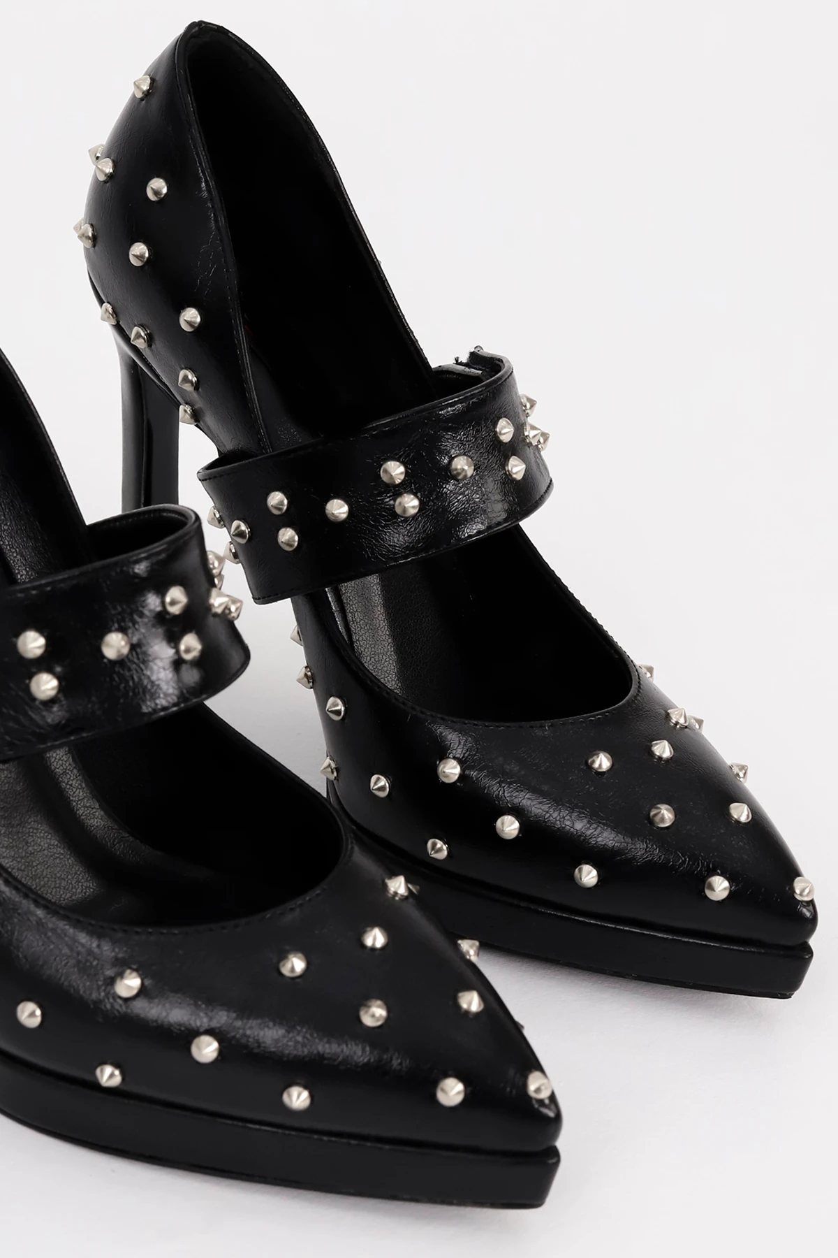 RSD 6020 Troklu İnce Topuk Stiletto - SİYAH