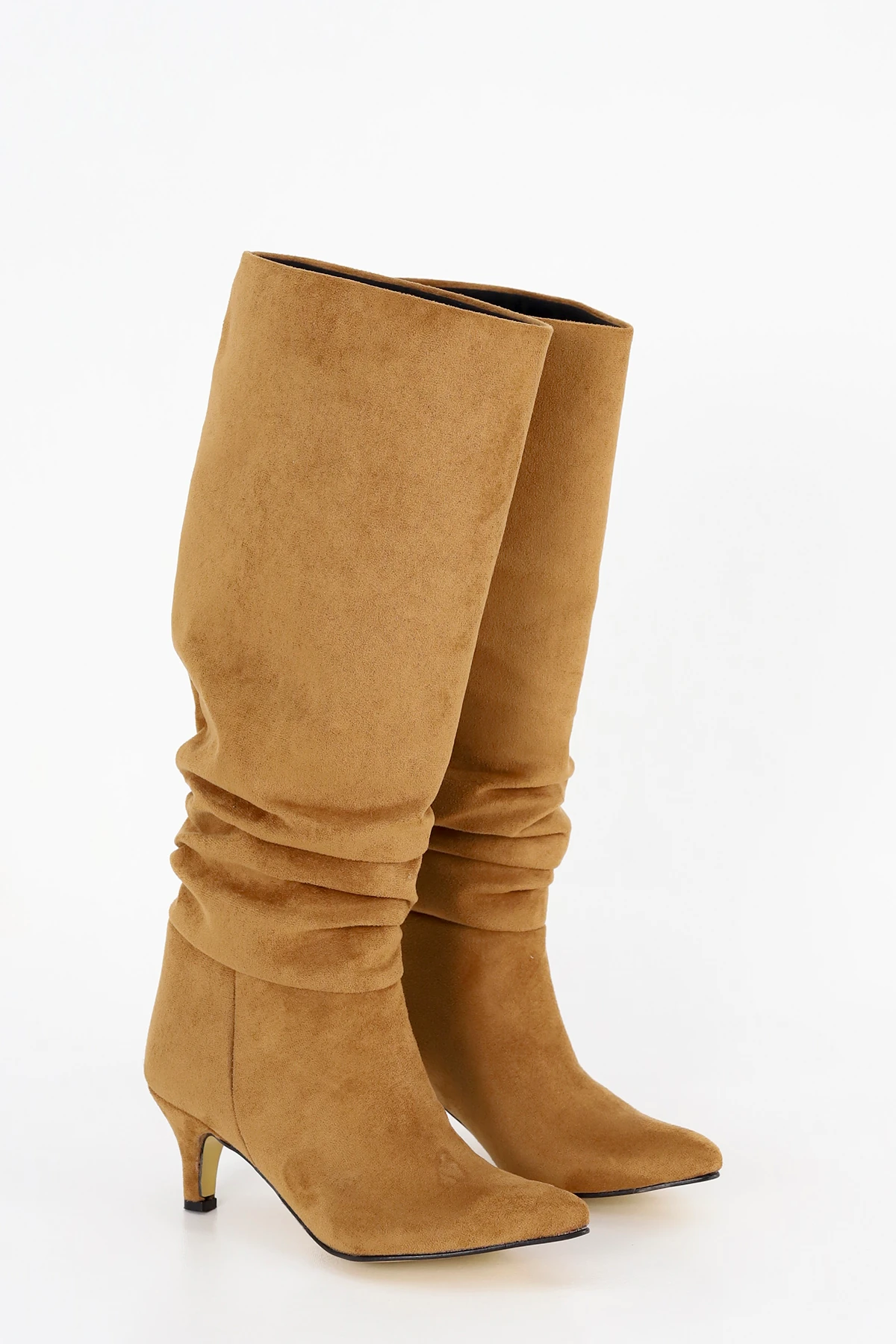 SLC 107 Körüklü İnce Alçak Topuk Çizme