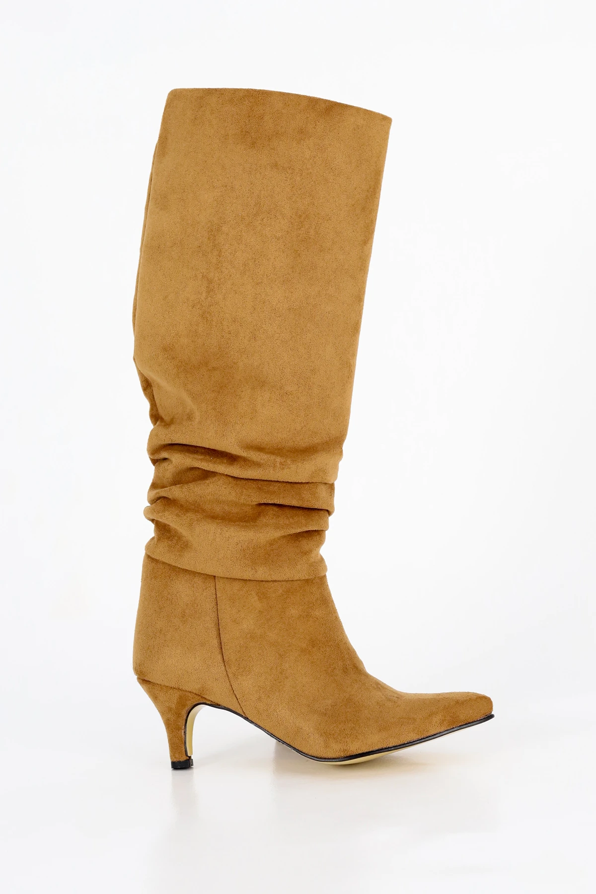 SLC 107 Körüklü İnce Alçak Topuk Çizme