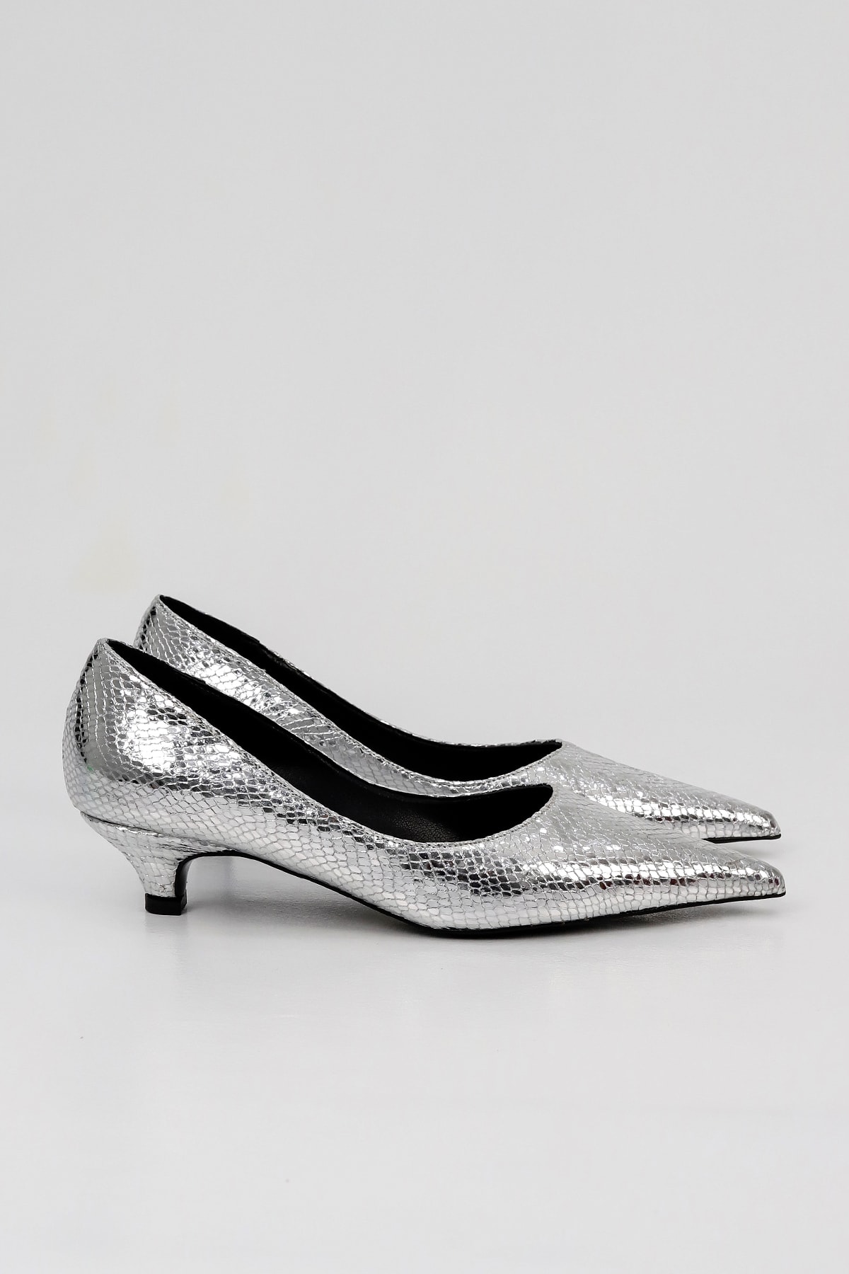 RSD 165 Fındık Topuk Stiletto - GÜMÜŞ