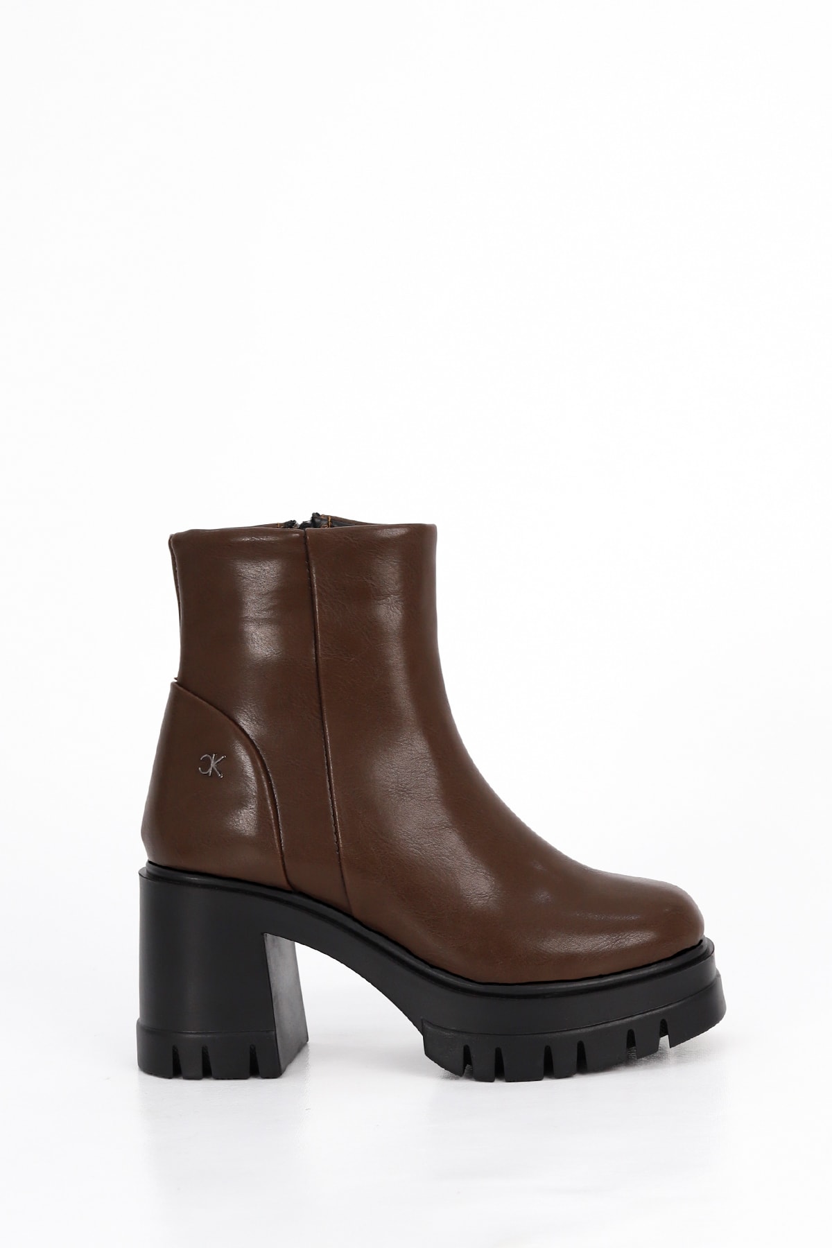 BT902 Bilekte Fermuarlı Yarım Bot