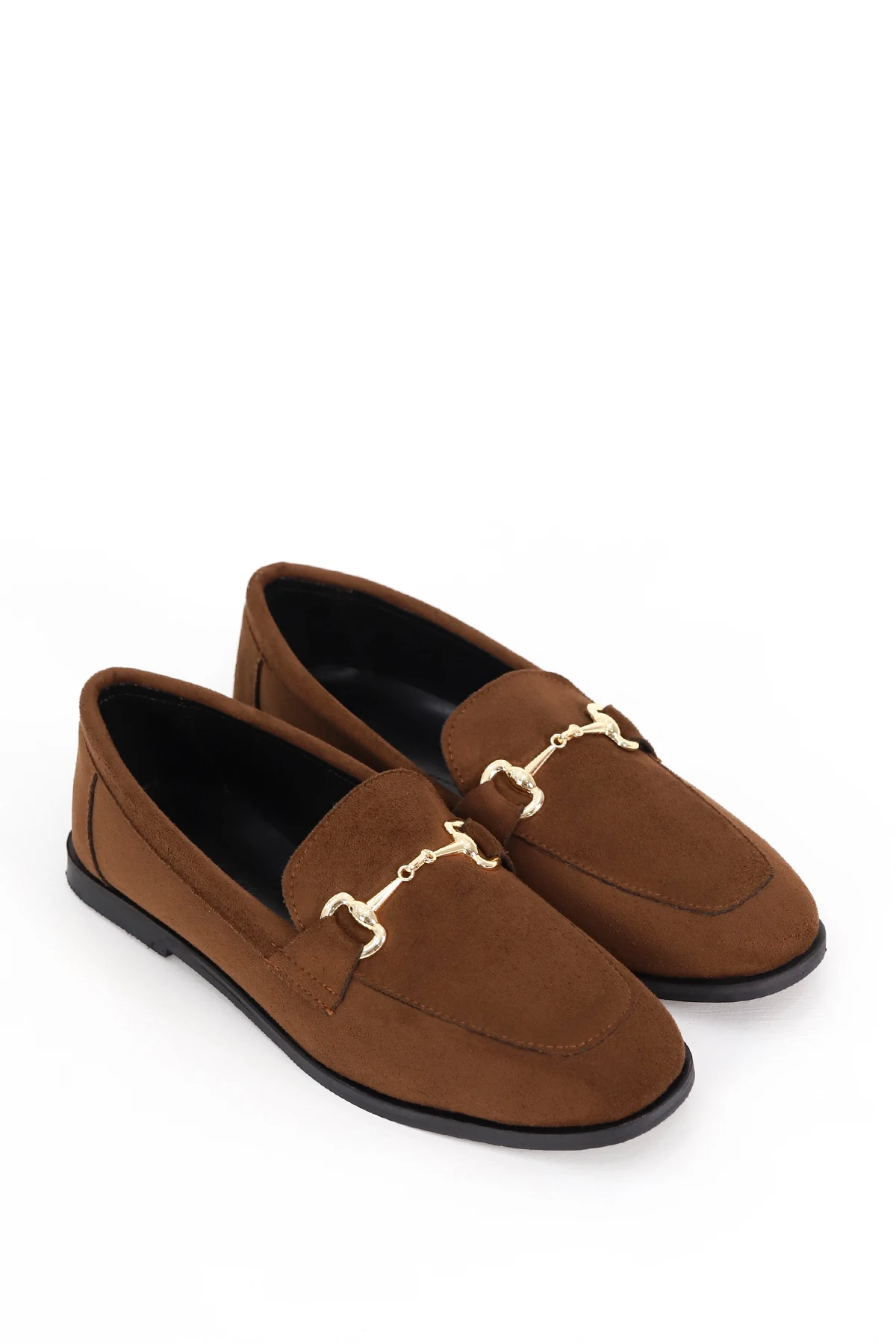 CNG A3 Metal Tokalı Babet - KAHVE SÜET