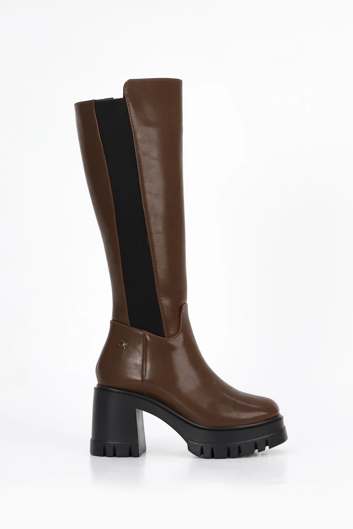 BT900 Arka Streç Kumaş Diz Altı Çizme