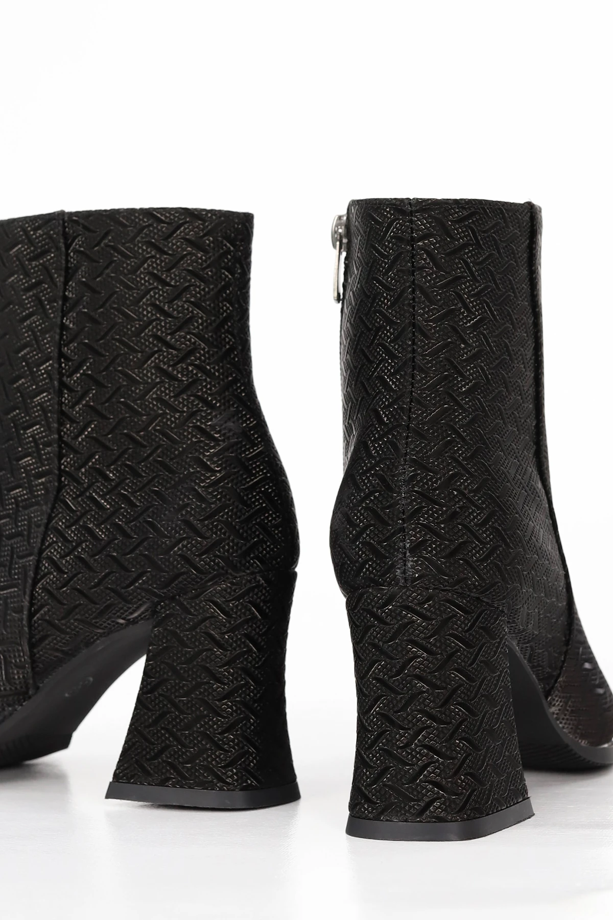 ED 209 Baskılı Deri Kısa Bot