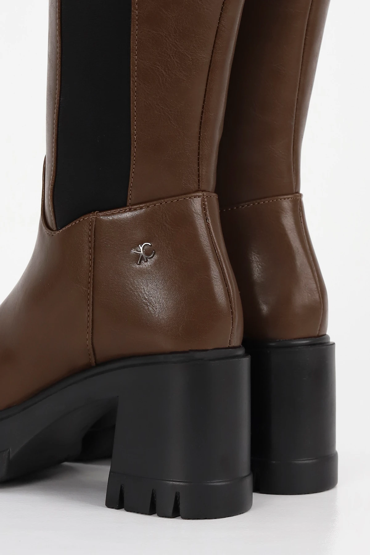 BT900 Arka Streç Kumaş Diz Altı Çizme