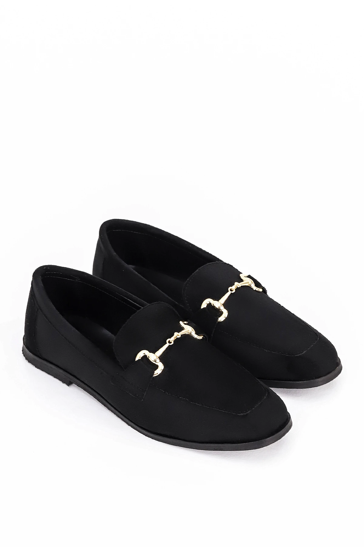 CNG A3 Metal Tokalı Babet - SİYAH SUET