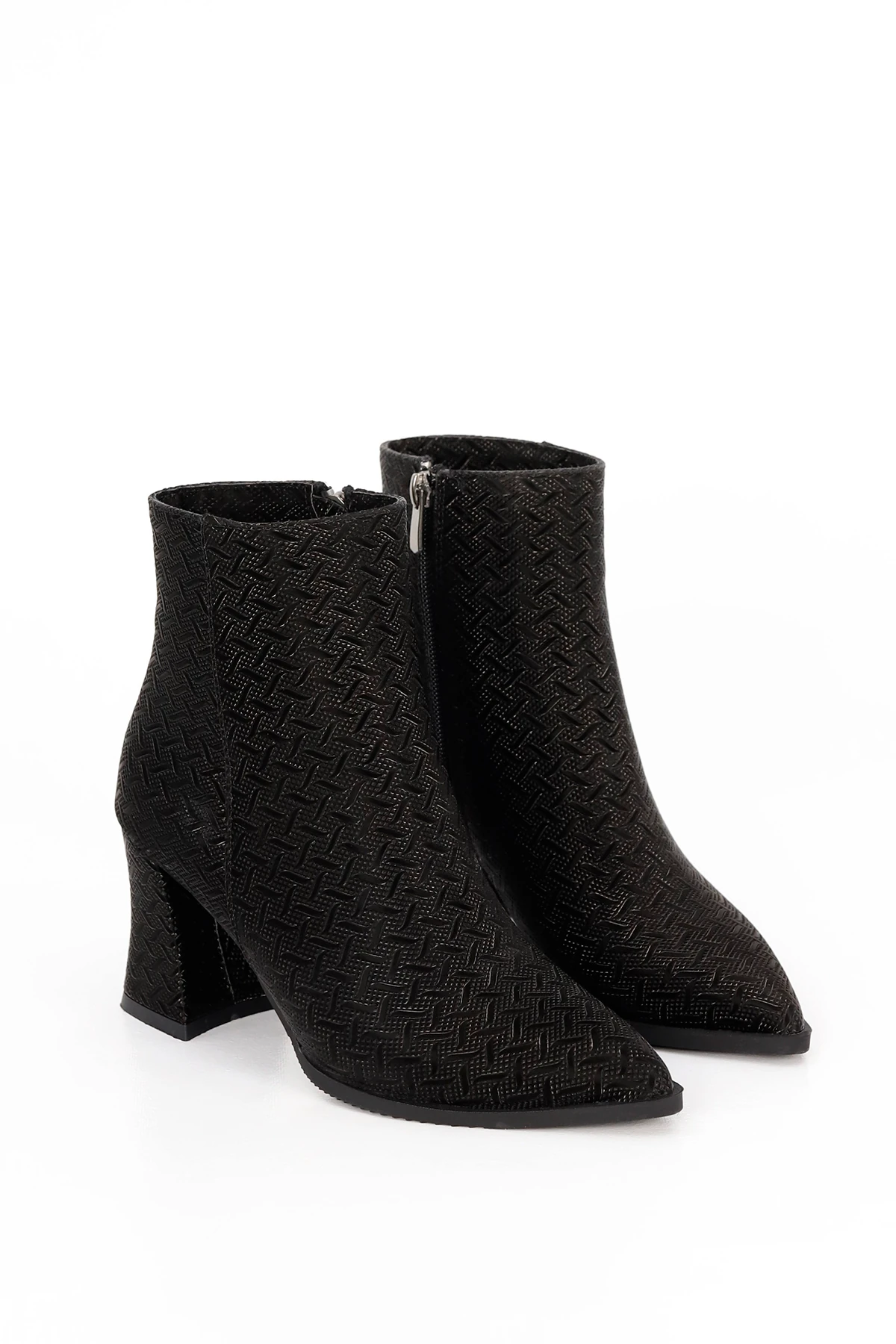 ED 209 Baskılı Deri Kısa Bot