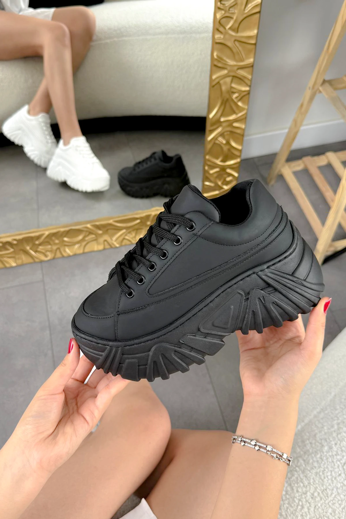 SP151 Balon Taban Bağcıklı Spor Ayakkabı