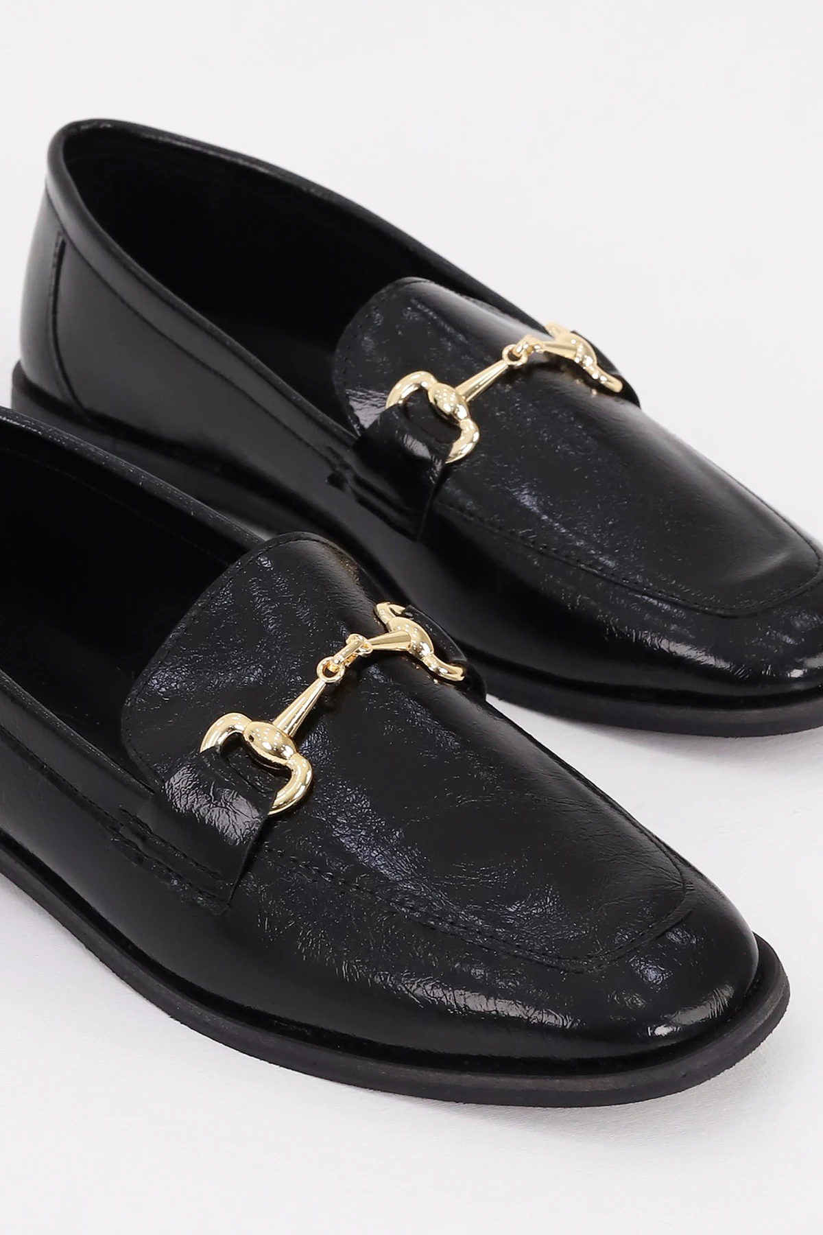 CNG A3 Metal Tokalı Babet - SİYAH RUGAN