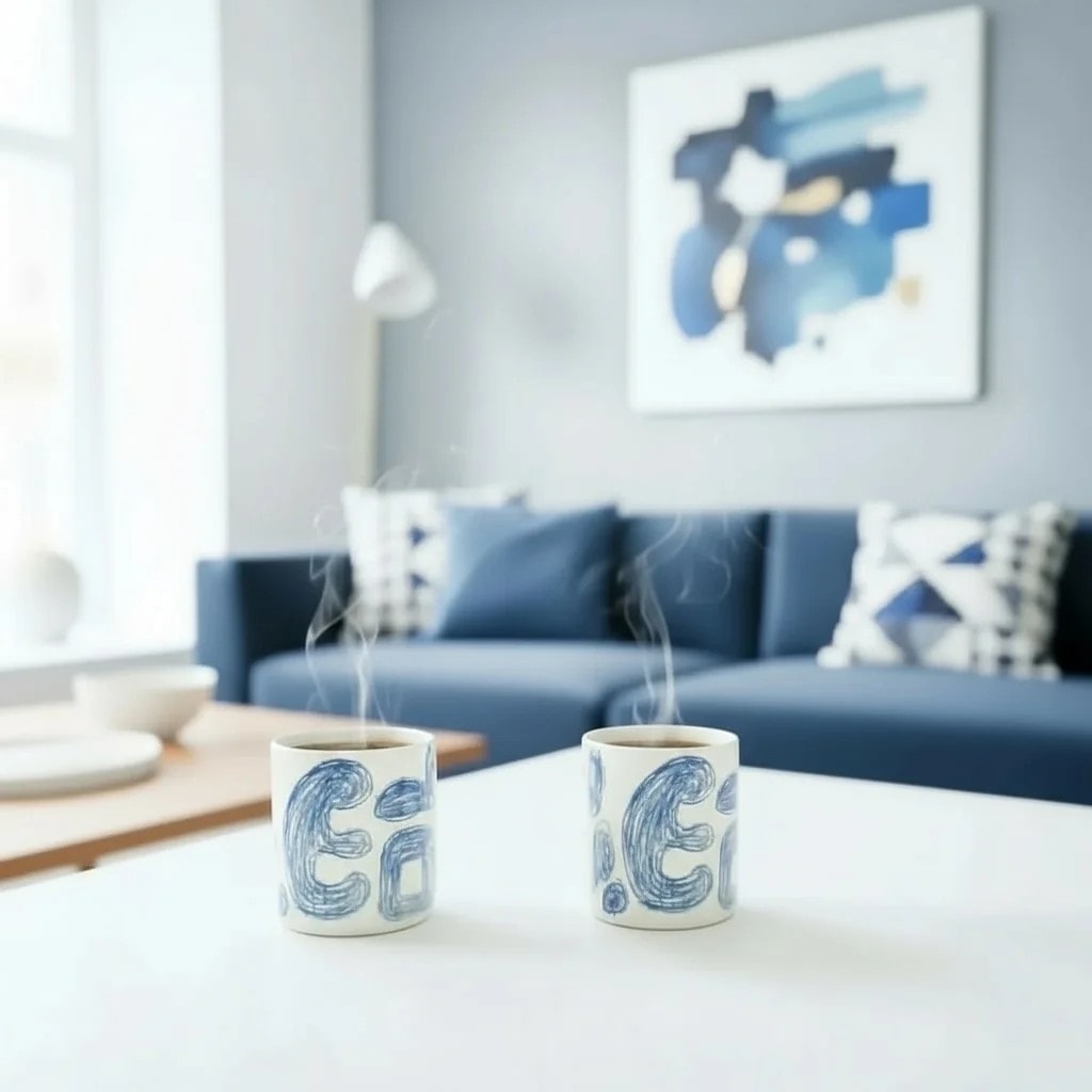 Set of 2 Stoneware Mugs