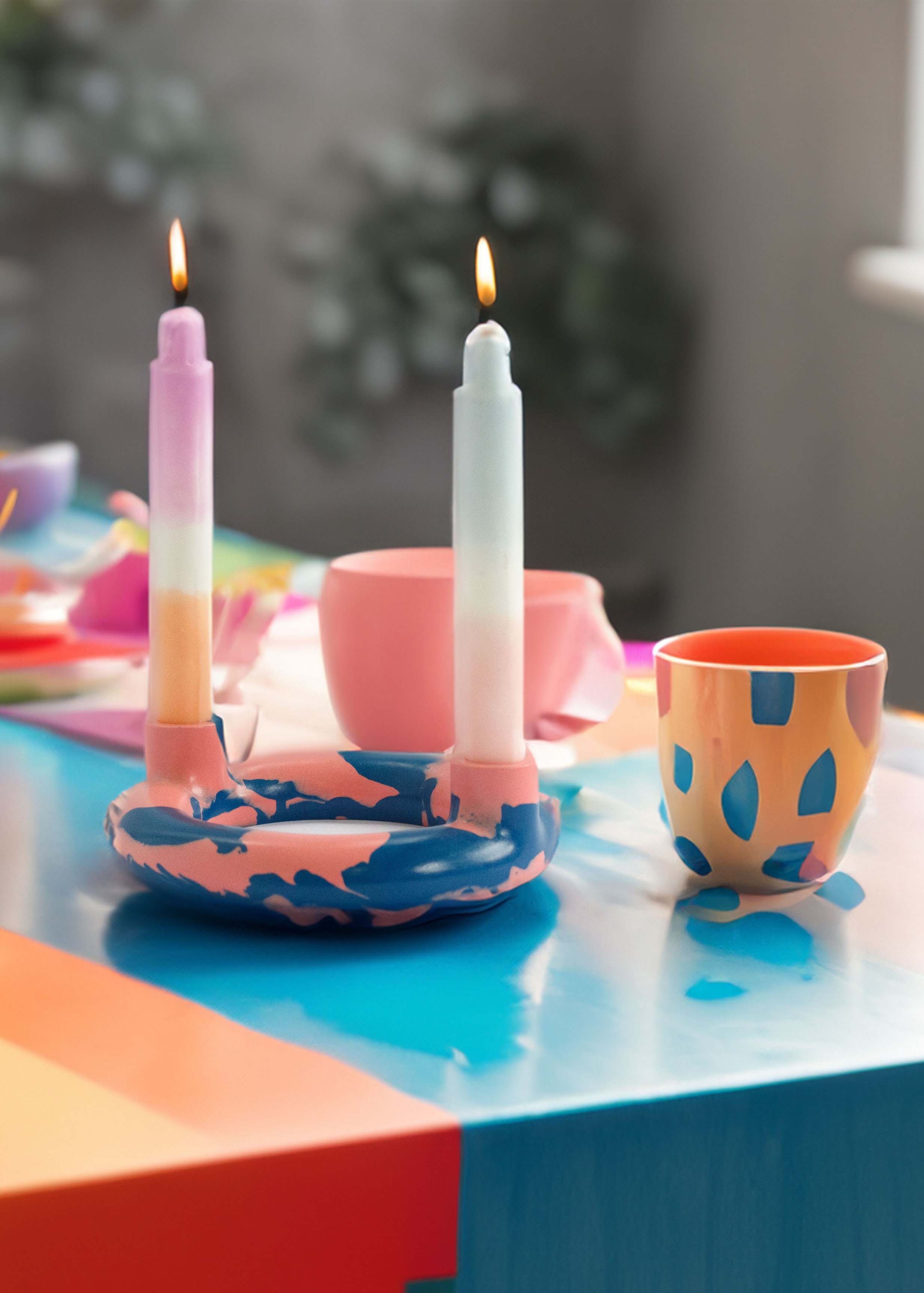 The Goatz Candles Circle Candle Holder