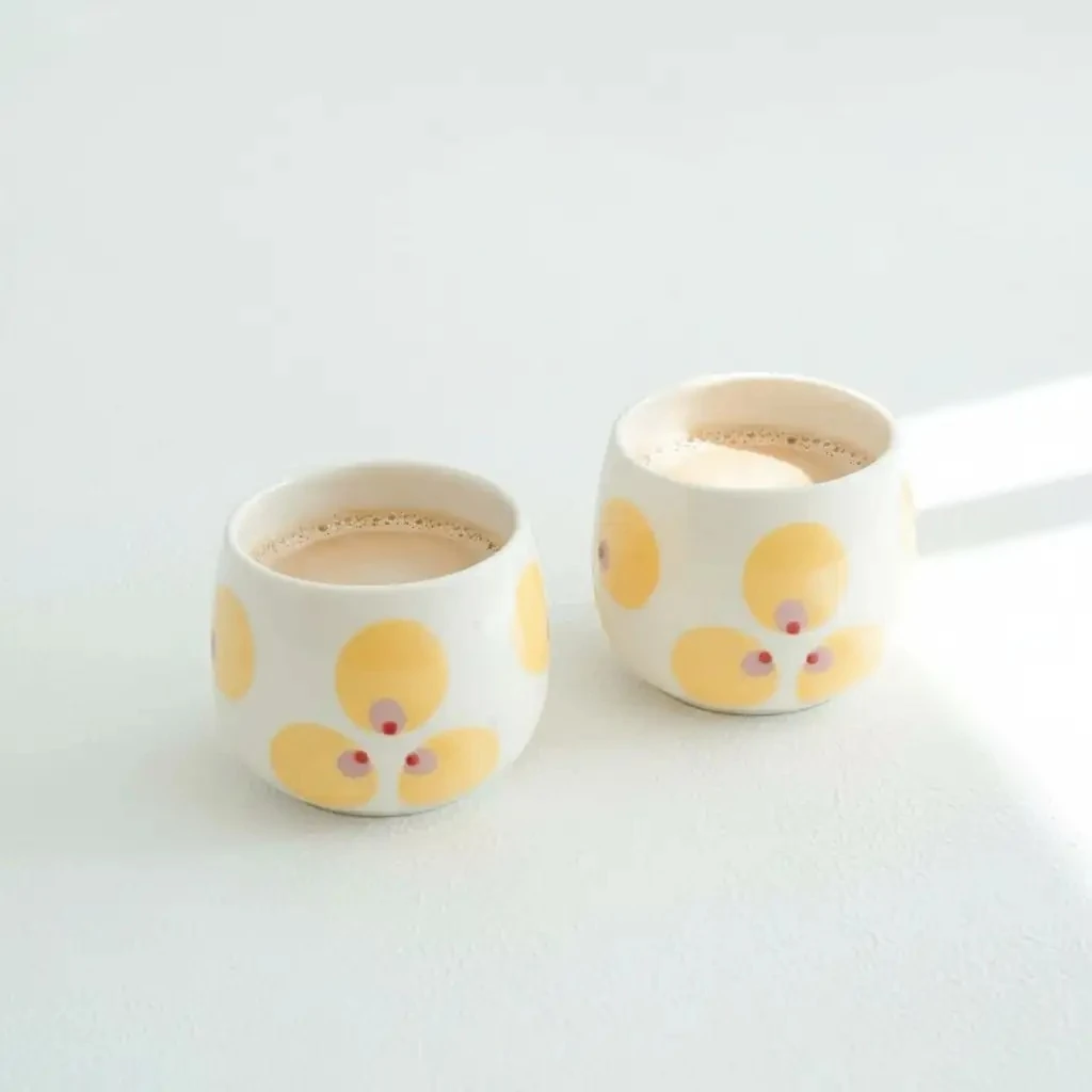 İkili Seramik Tombul Bardak