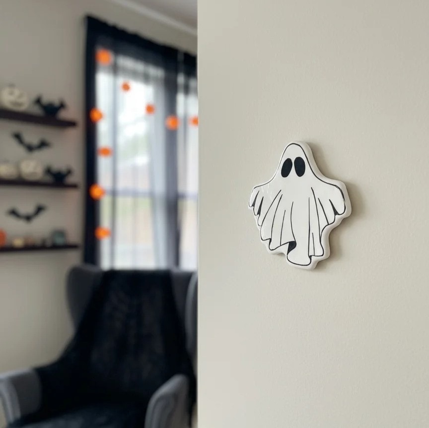 3' lüSeramik Hayalet Duvar Süsü (Sınırlı Üretim)