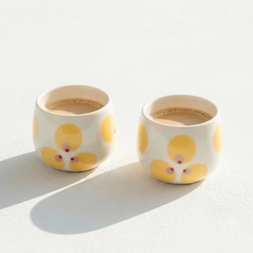 İkili Seramik Tombul Bardak