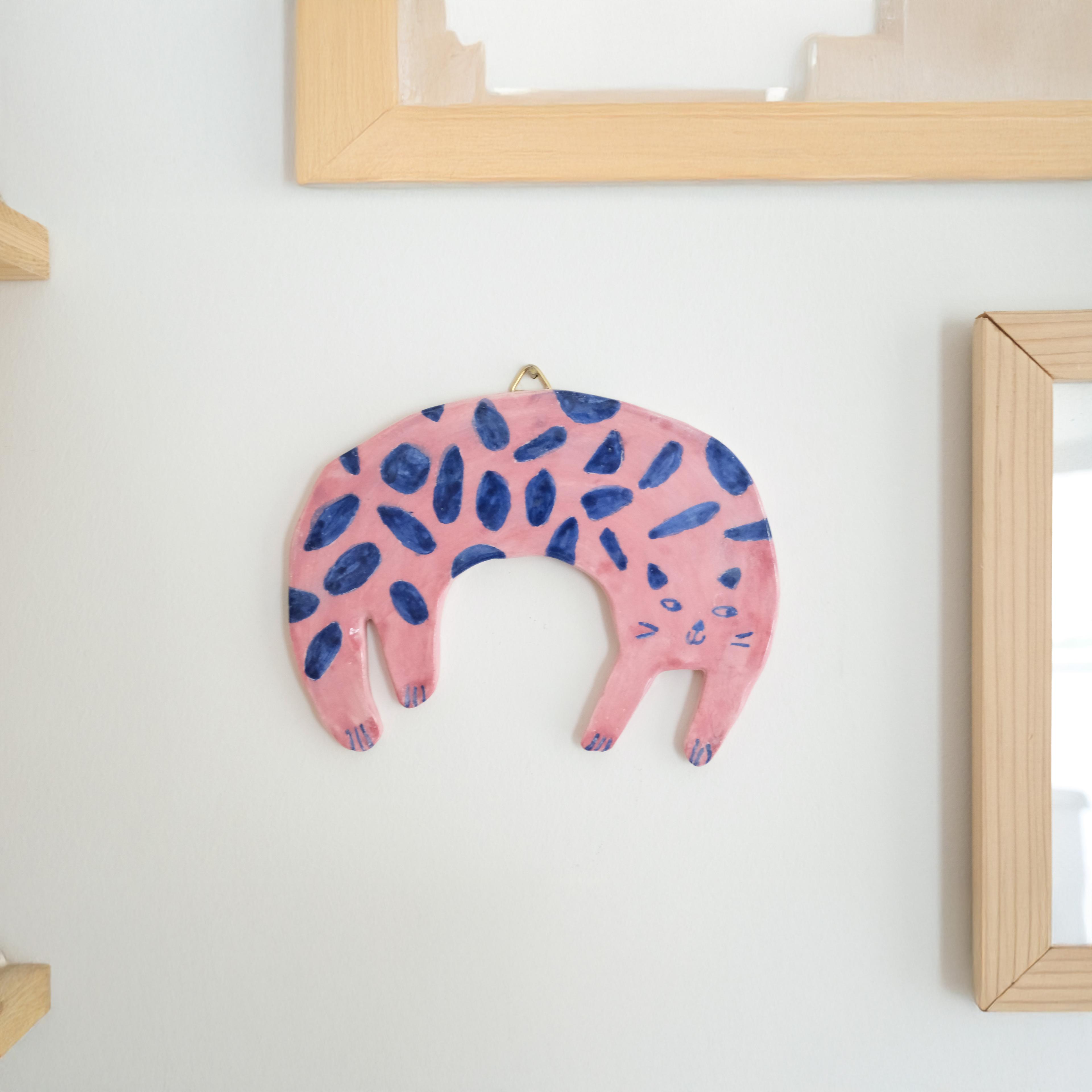 Ceramic Cat Wall Ornament