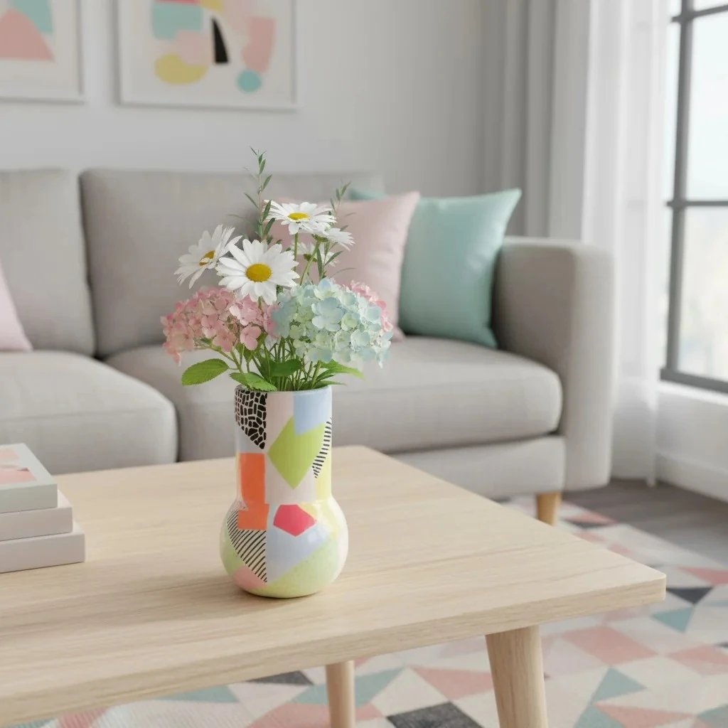 Memphis Seramik Vazo