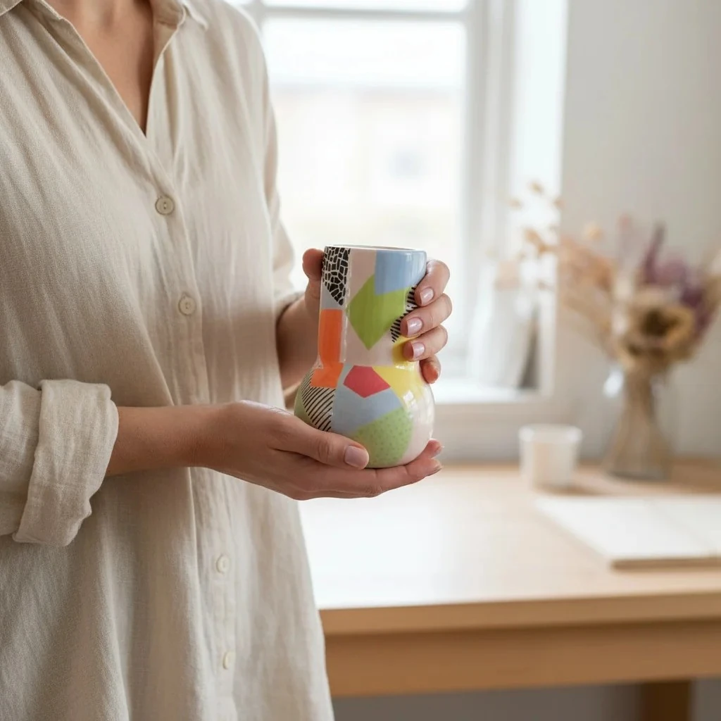 Memphis Ceramic Vase