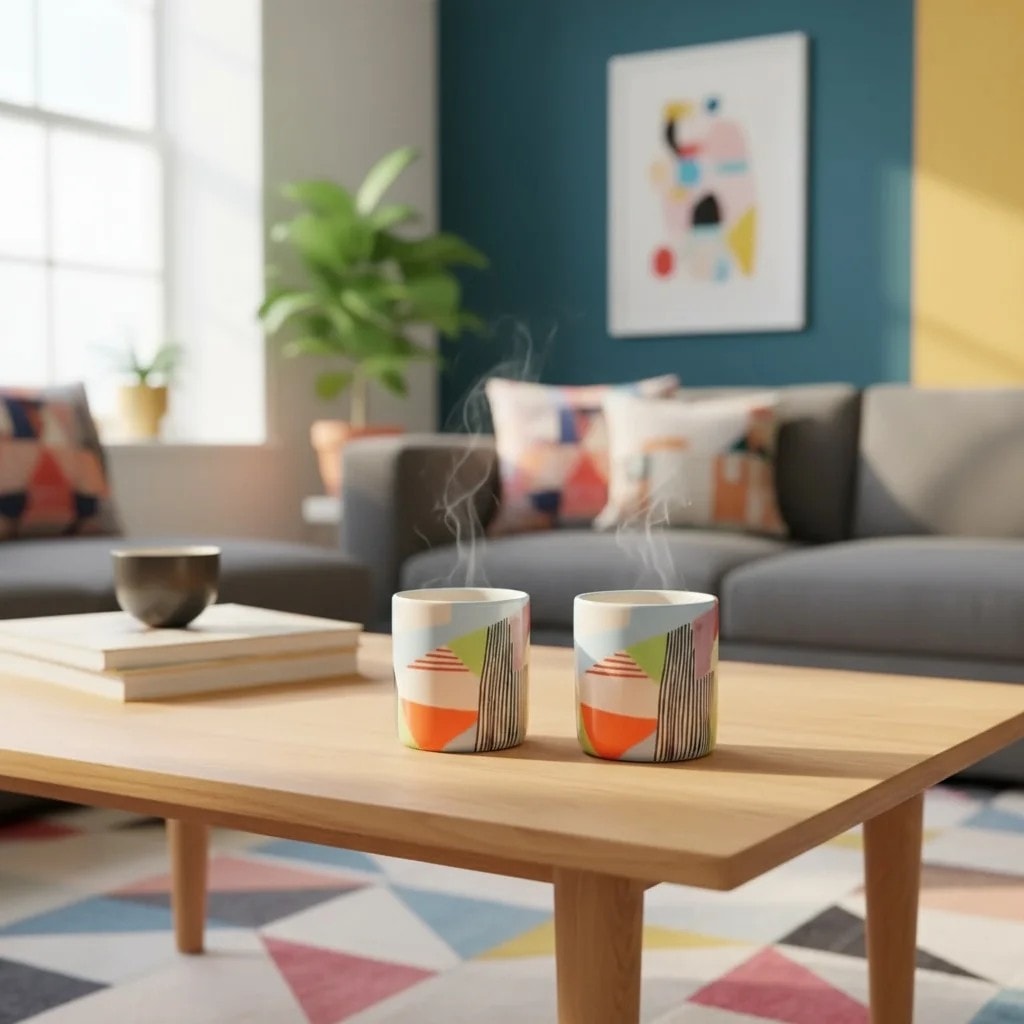 Set of 2 Ceramic Mugs