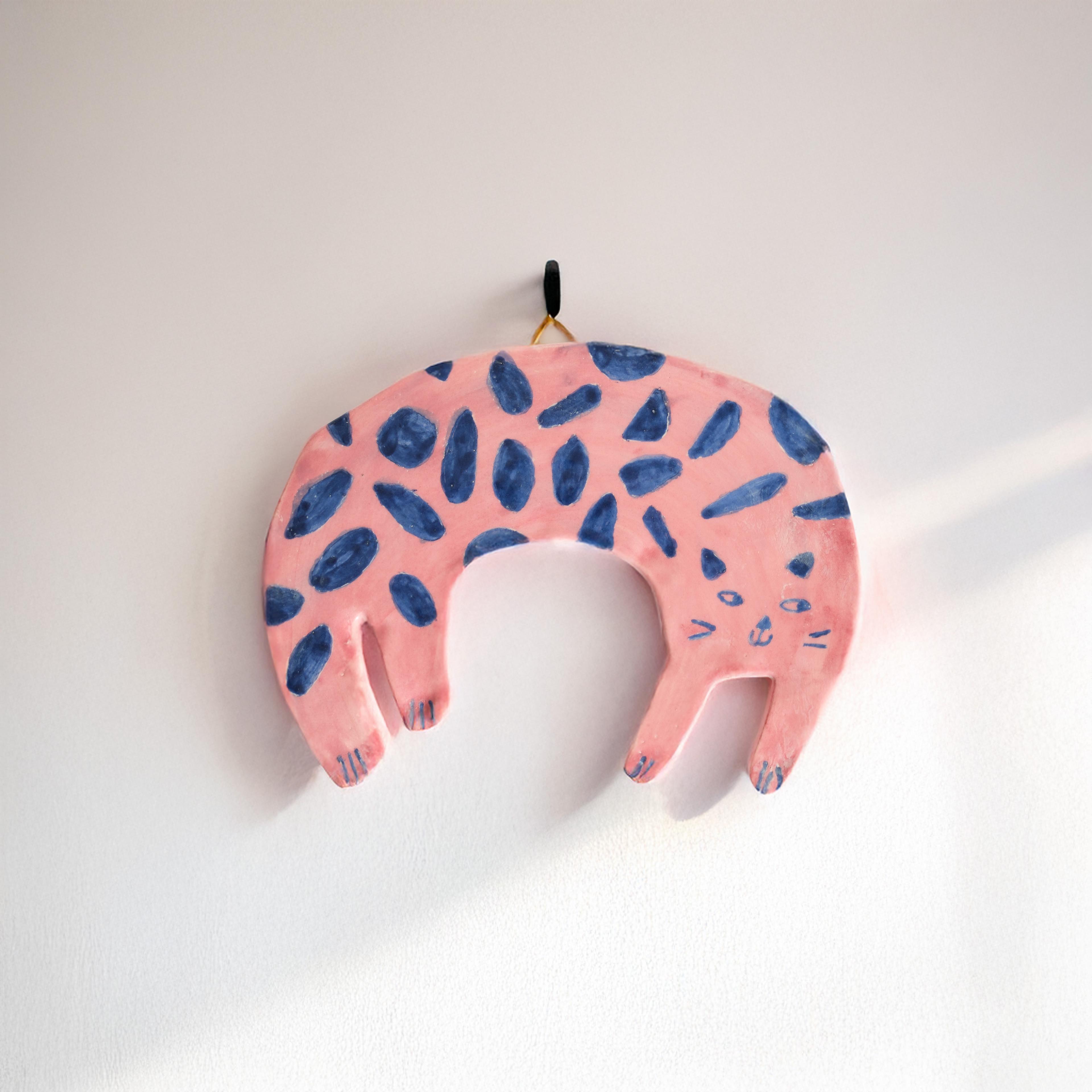 Ceramic Cat Wall Ornament