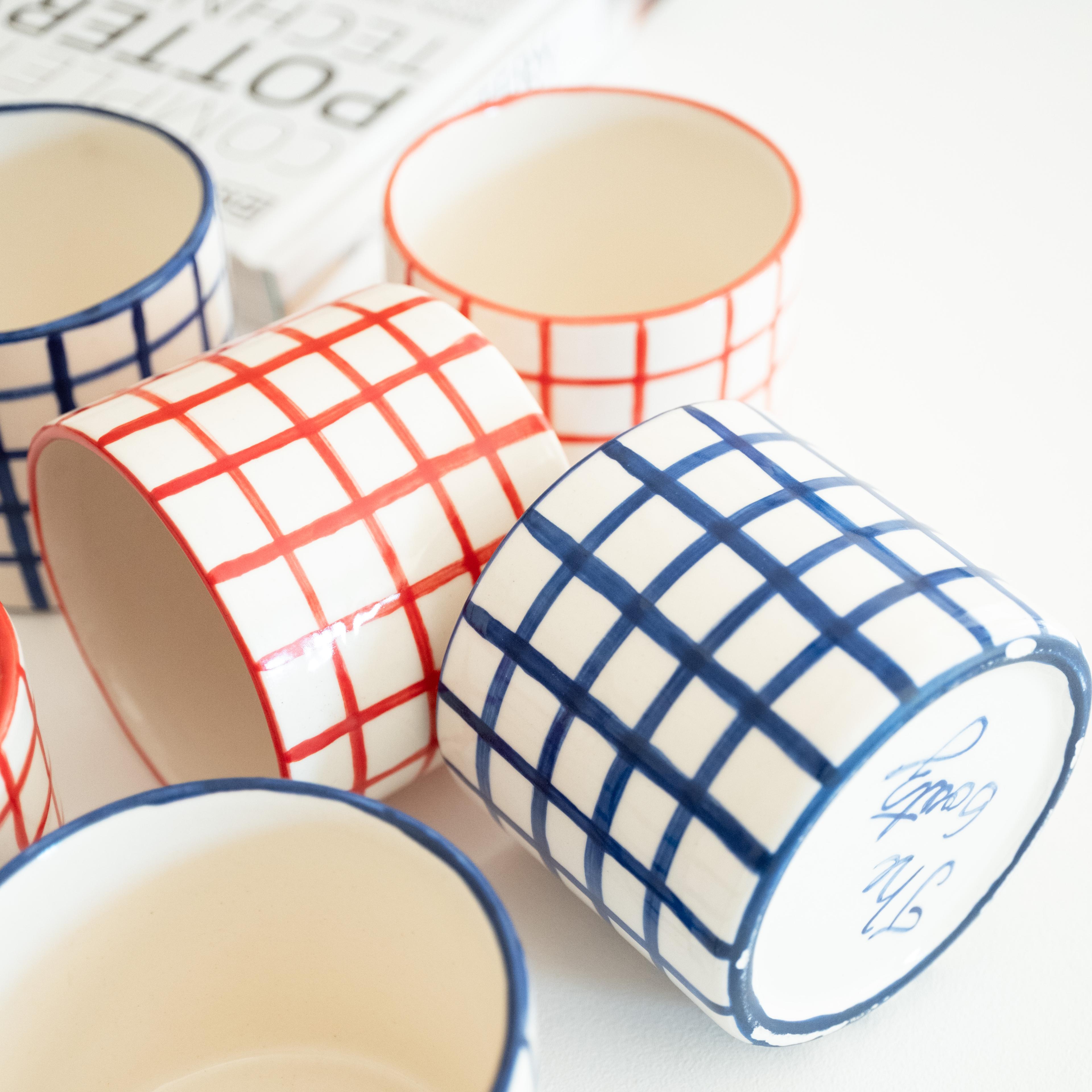 Stoneware Çizgili Kase