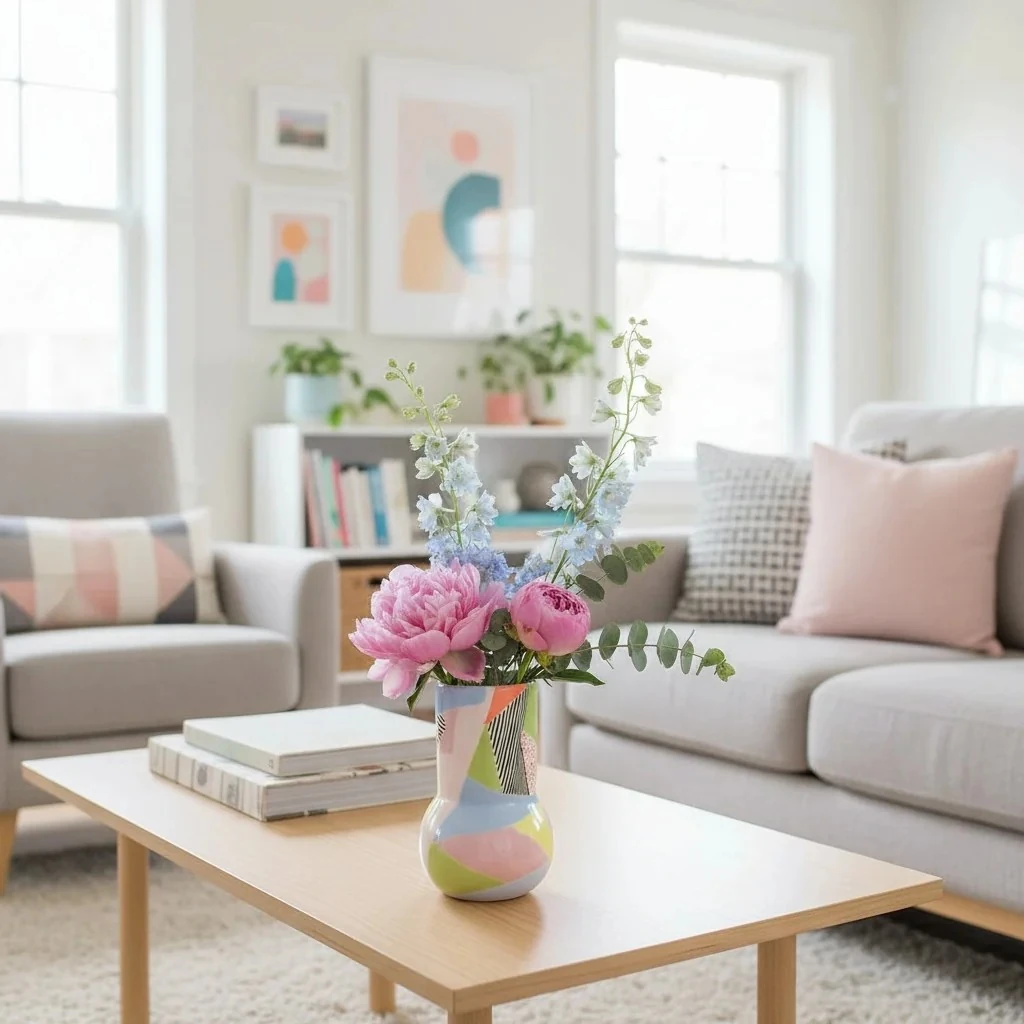 Memphis Seramik Vazo