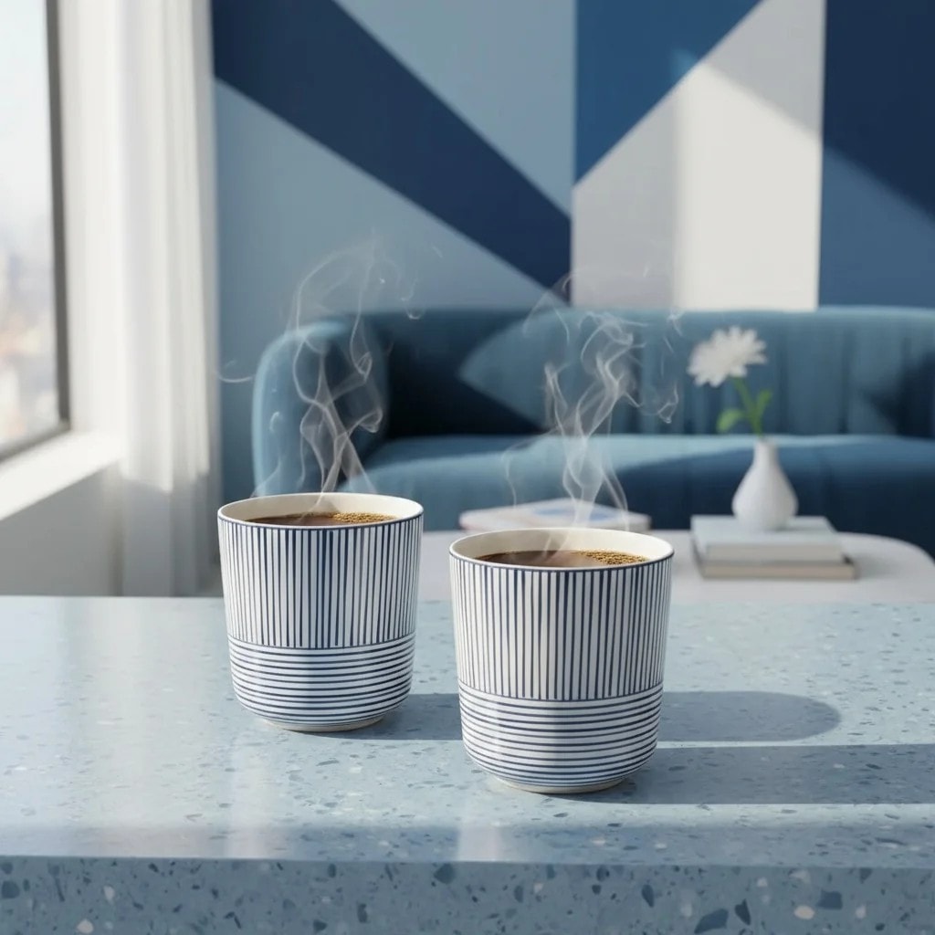 Set of 2 Stoneware Mugs