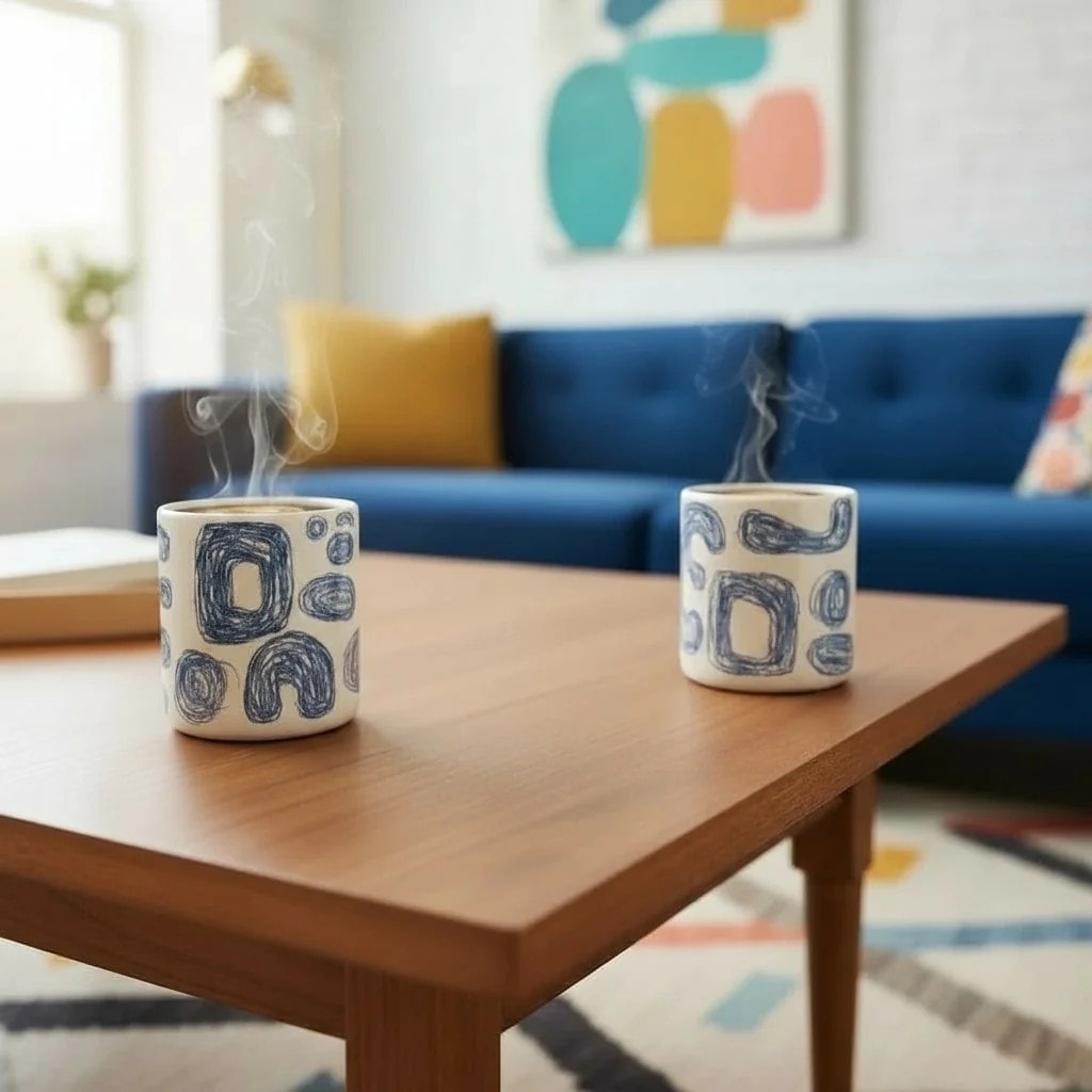 Set of 2 Ceramic Mugs