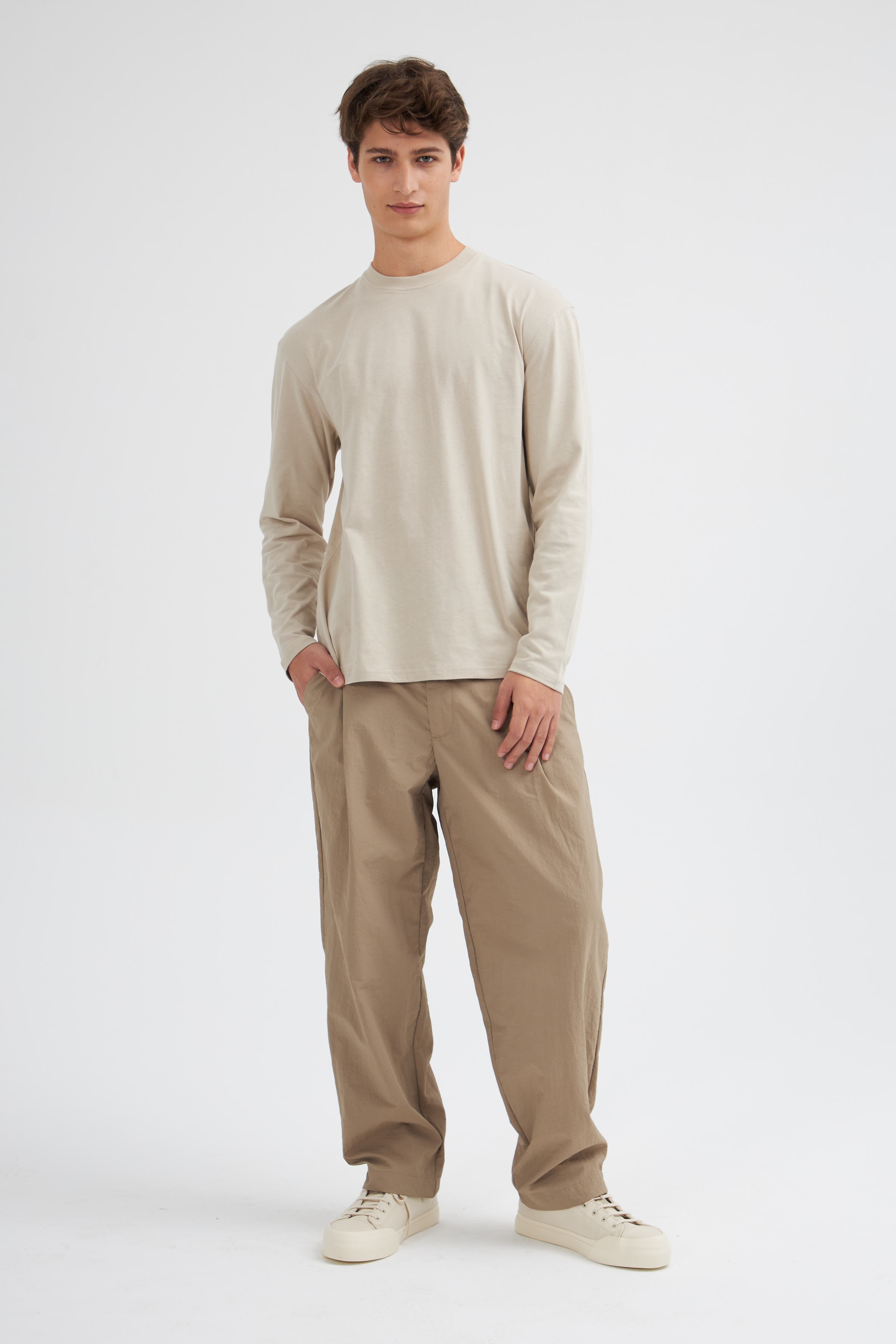 Erkek Oversize Uzun Kol T-Shirt 2024541