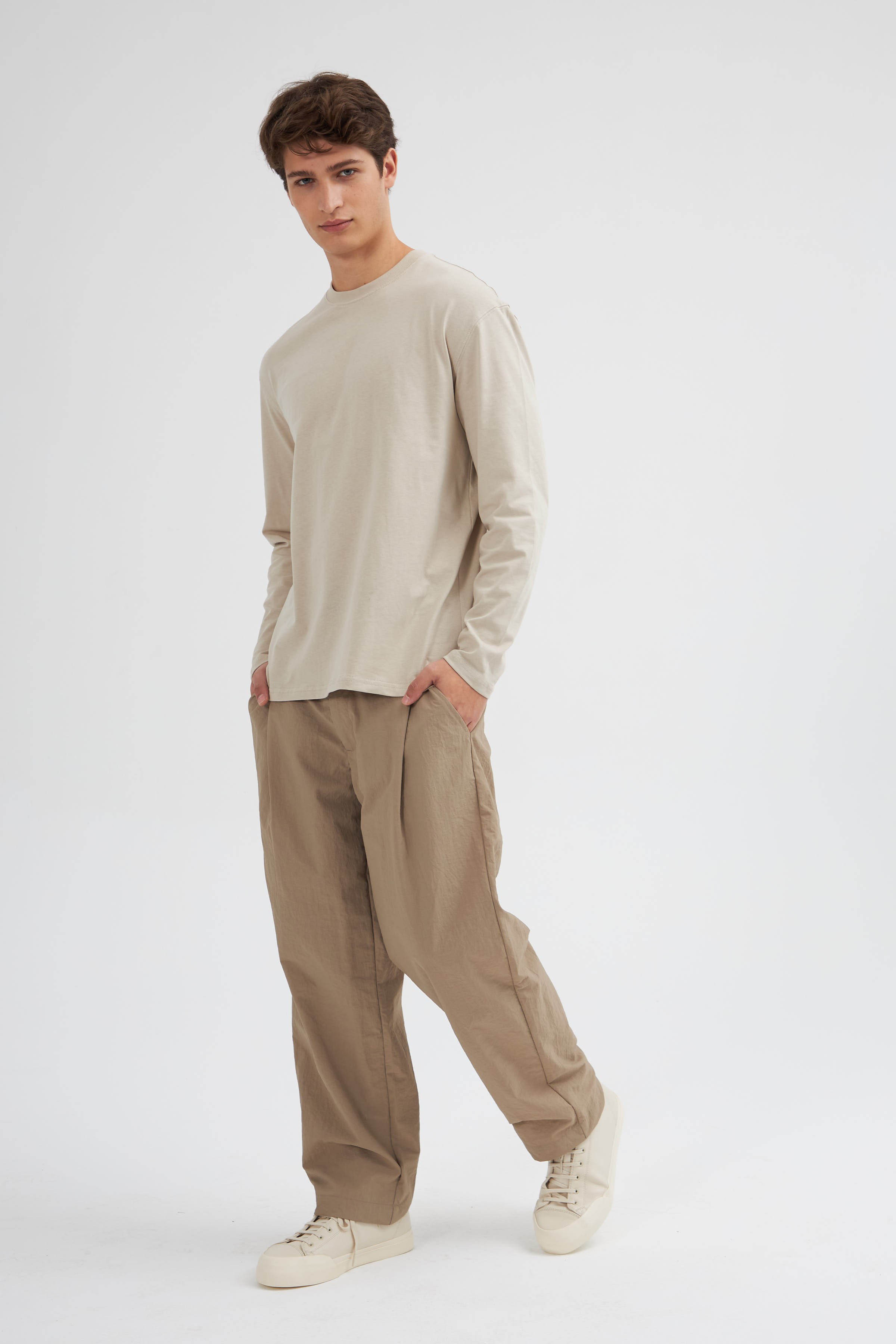 Erkek Oversize Uzun Kol T-Shirt 2024541