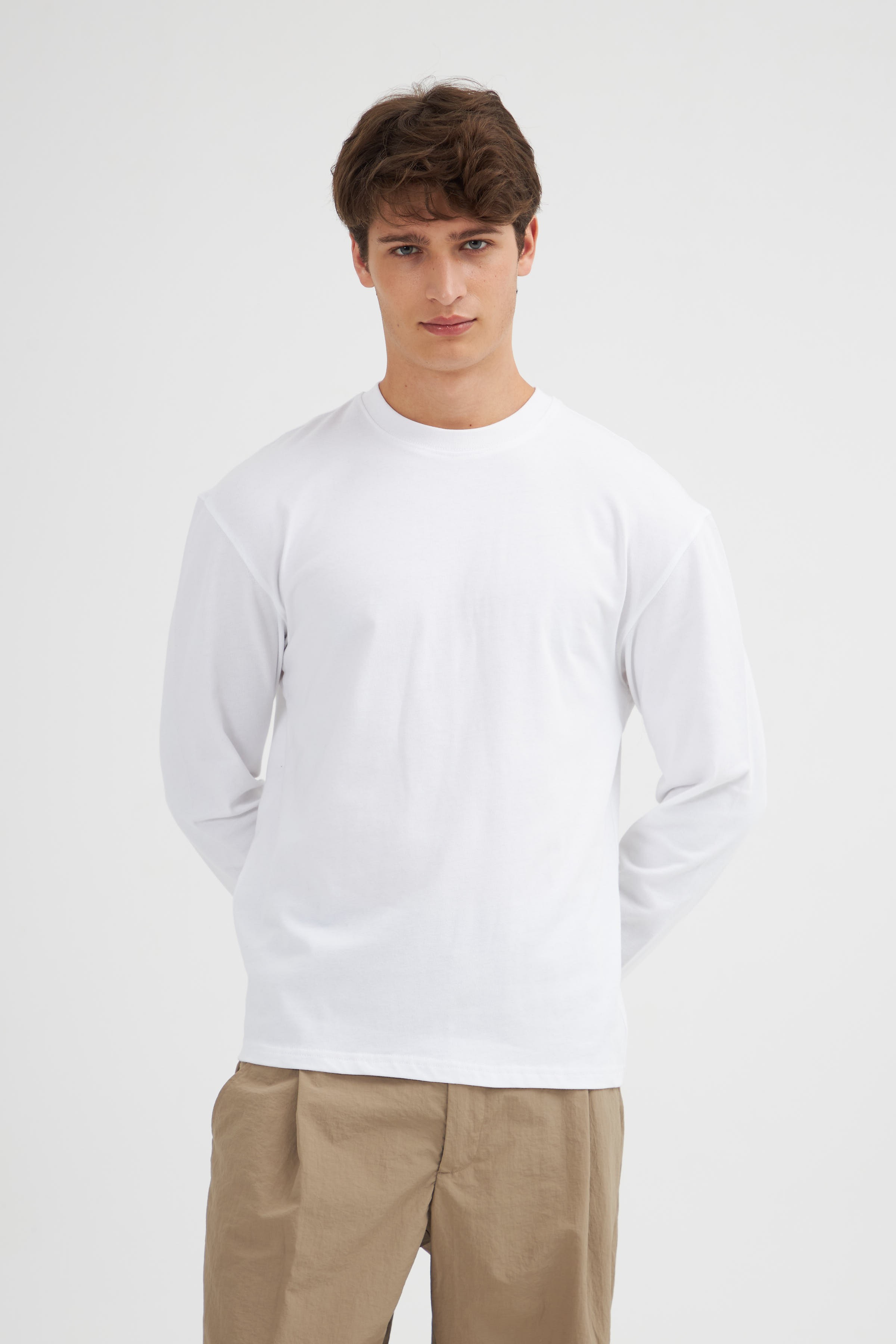 Erkek Oversize Uzun Kol T-Shirt 2024541