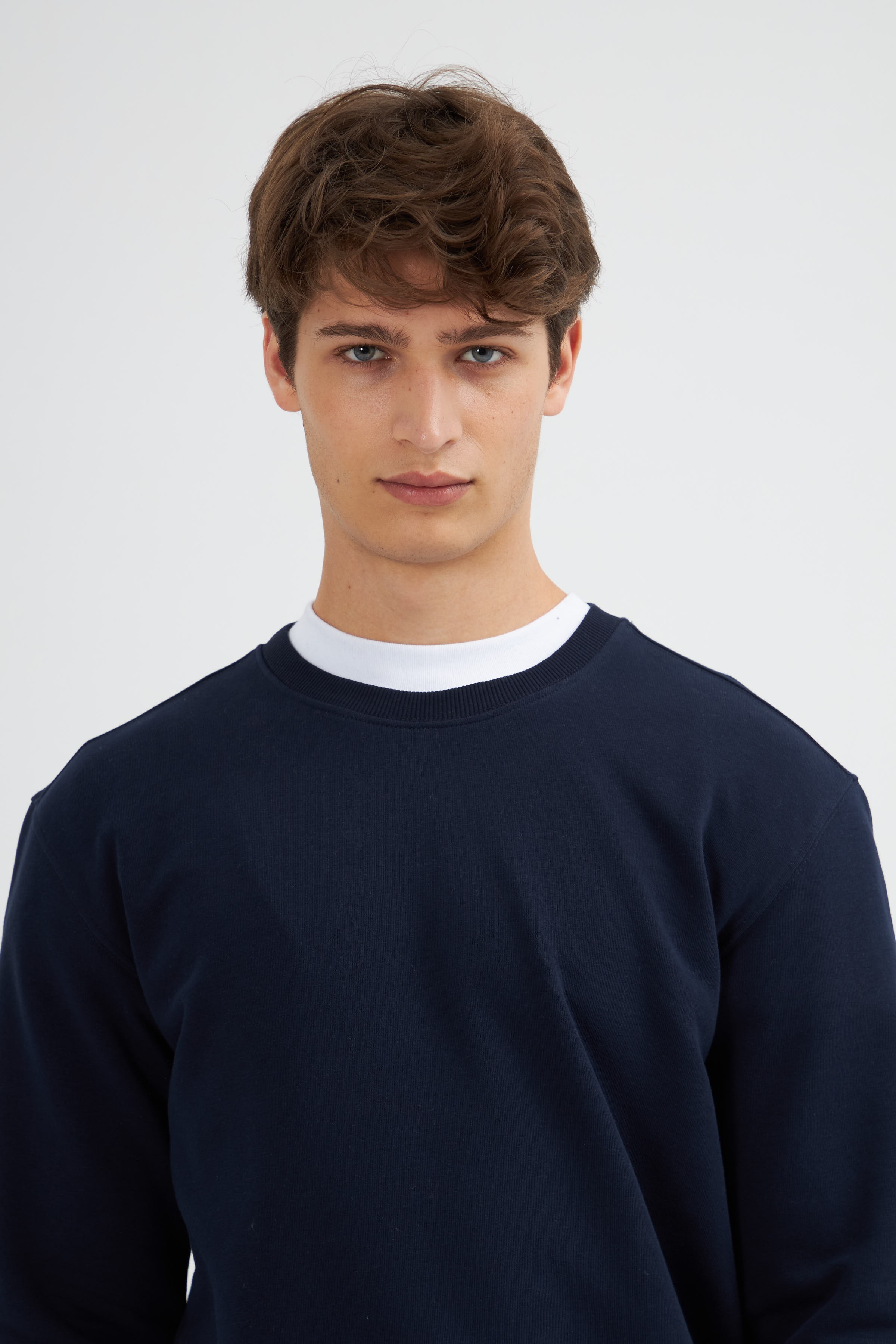 Erkek Basic Sweatshirt 2023537 - Lacivert